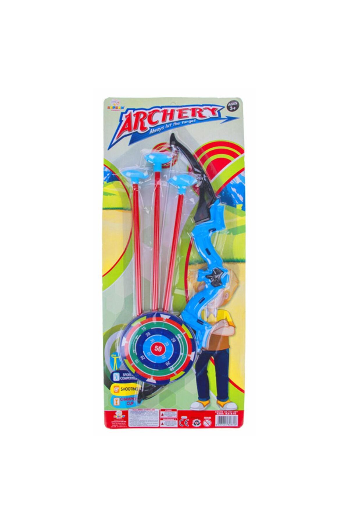 Genel Markalar KÜÇÜK OK YAY SETİ KS870 KARTELADA 3+ ( 1 ADET