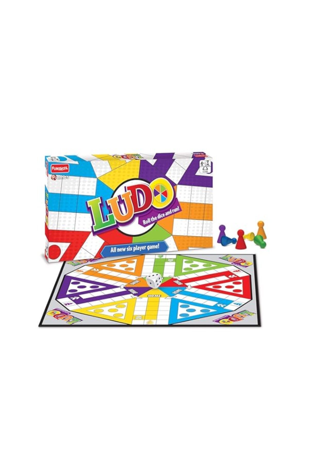 Generic-Funskool Ludo, Multi Color, Funskool, Fs9416100 1