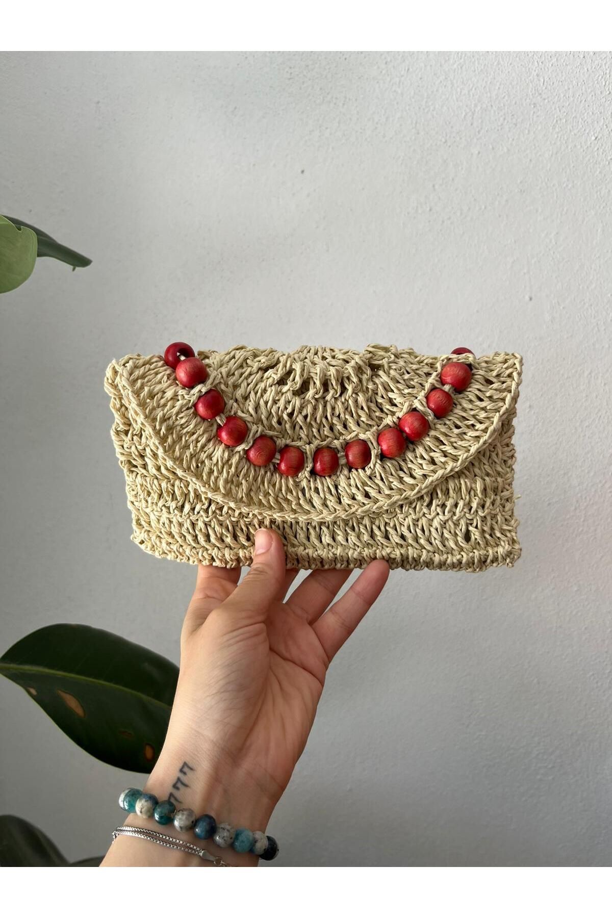 His Art Workshop-Paper String Modern Beaded Bag 3