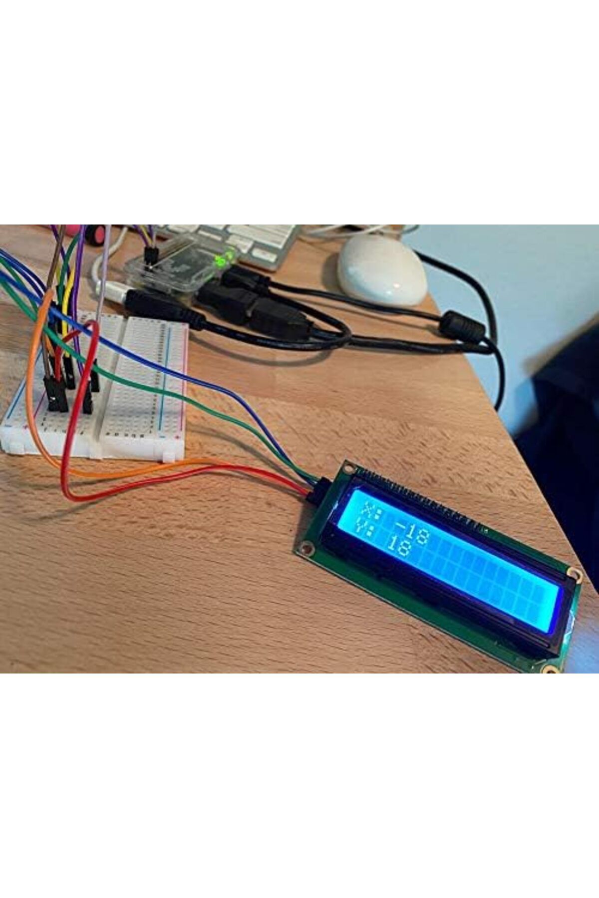 SDKC-Jansan LCD Display Arduino 16x2 1602 Blue + IIC I2C Interface Adapter for Arduino Uno Raspberry Pi 4