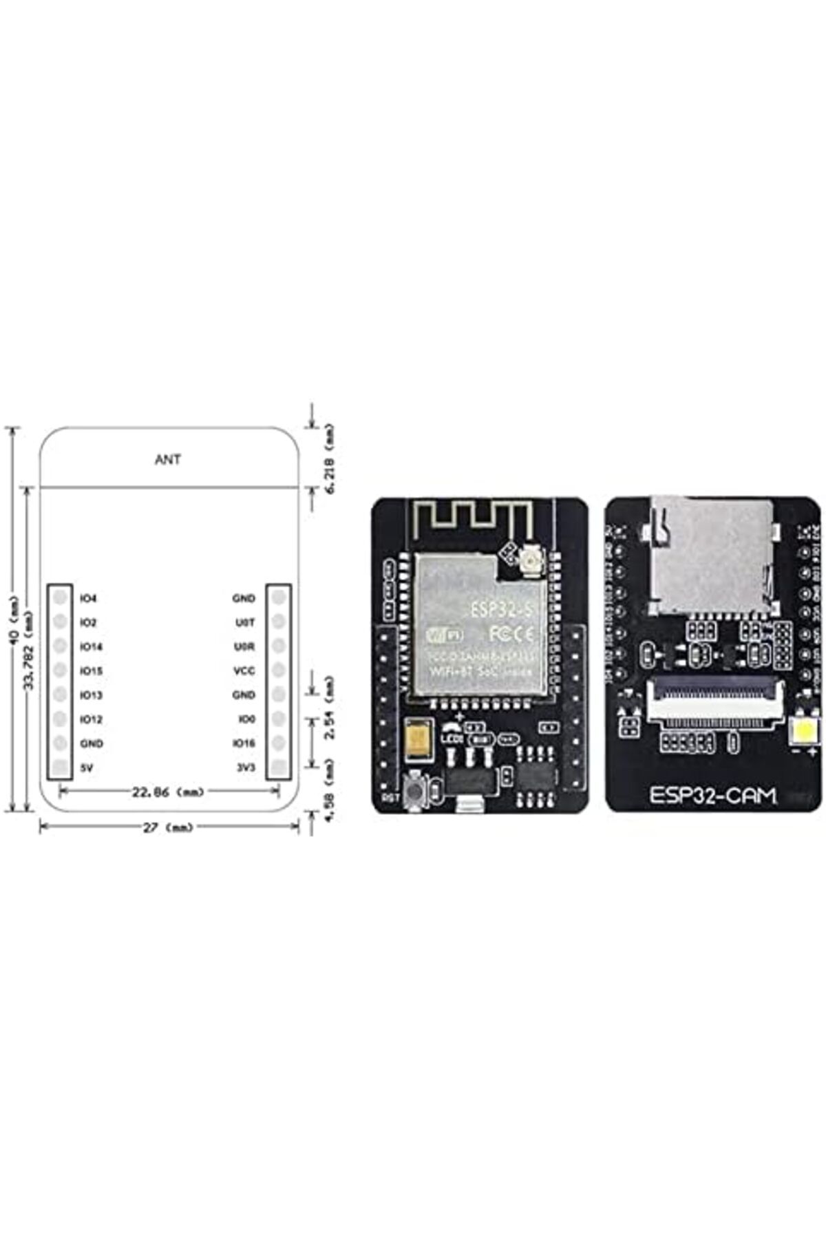 ESP-لوحة تطوير كاميرا Hevfdehy ESP32-CAM + وحدة كاميرا OV2640 8