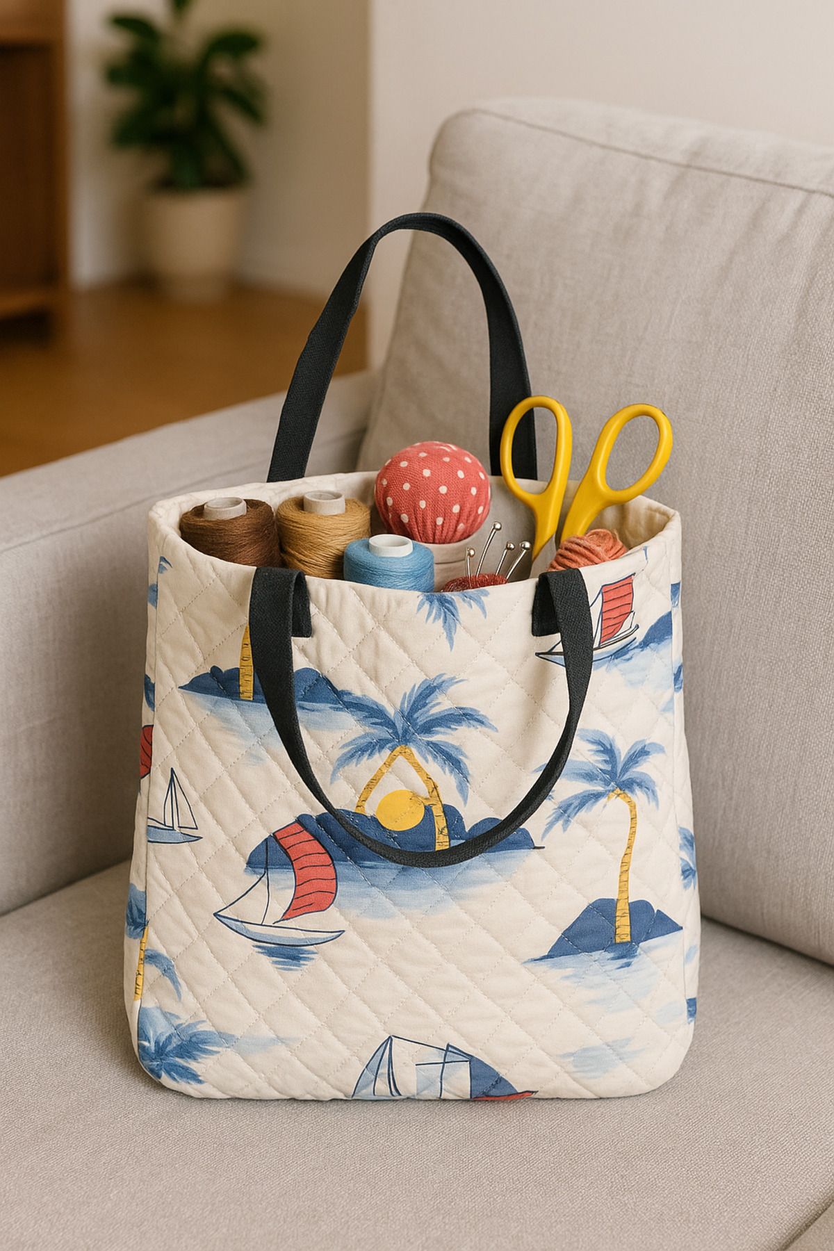 Myvenia-Patterned Cloth Bag Daily Use; Durable, Lightweight and Stylish Design 5
