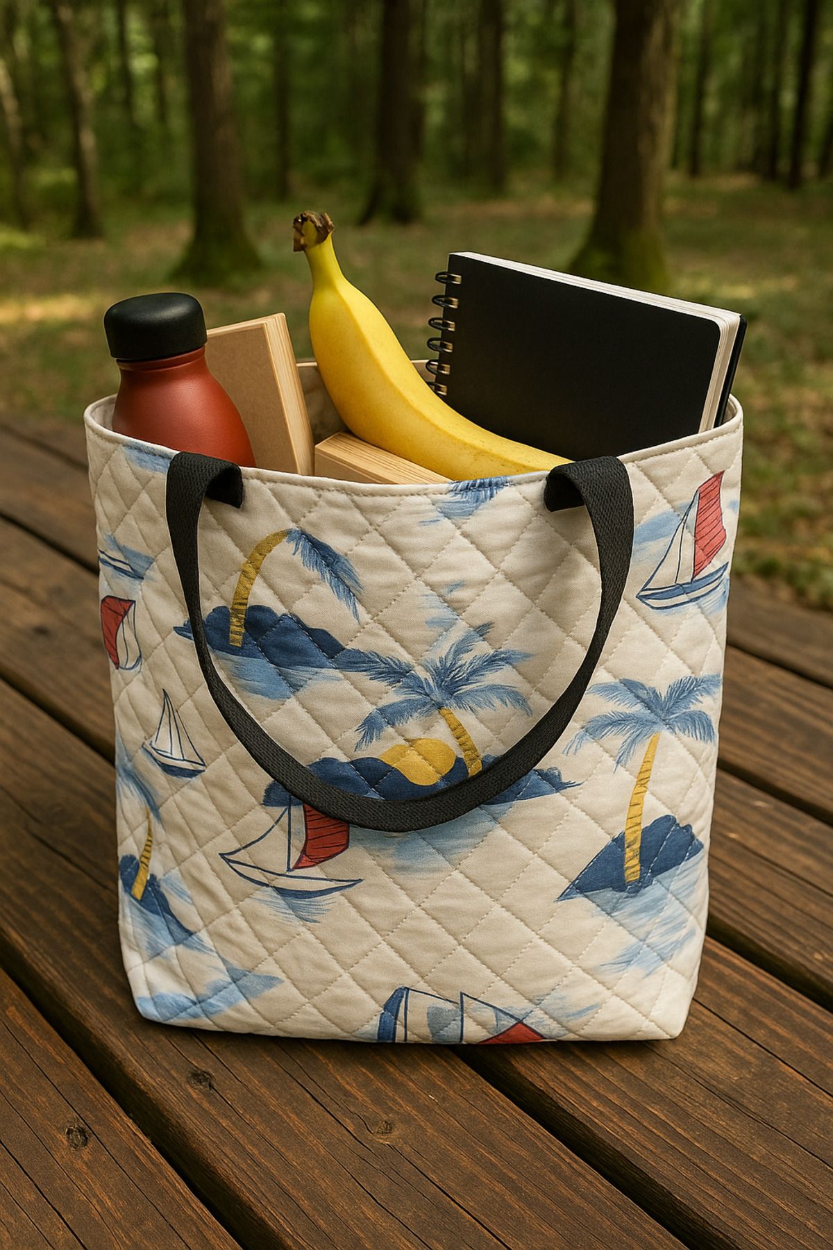Myvenia-Patterned Cloth Bag Daily Use; Durable, Lightweight and Stylish Design 3