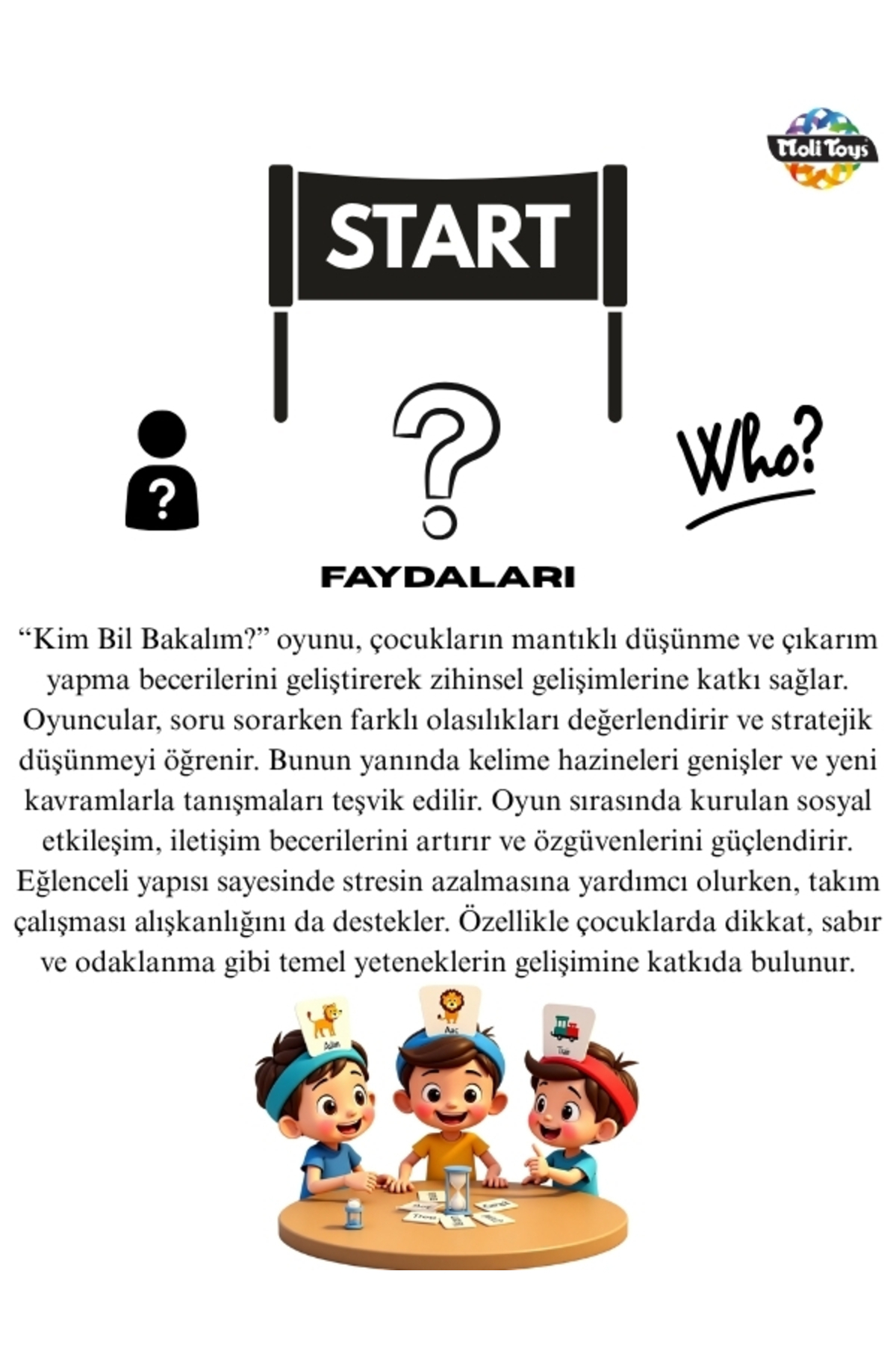 Moli Toys Molitoys Kim Bil Bakalım Bilgi Ve Zeka Oyunu(find Out Who) fotoğrafı 6 (önizleme)