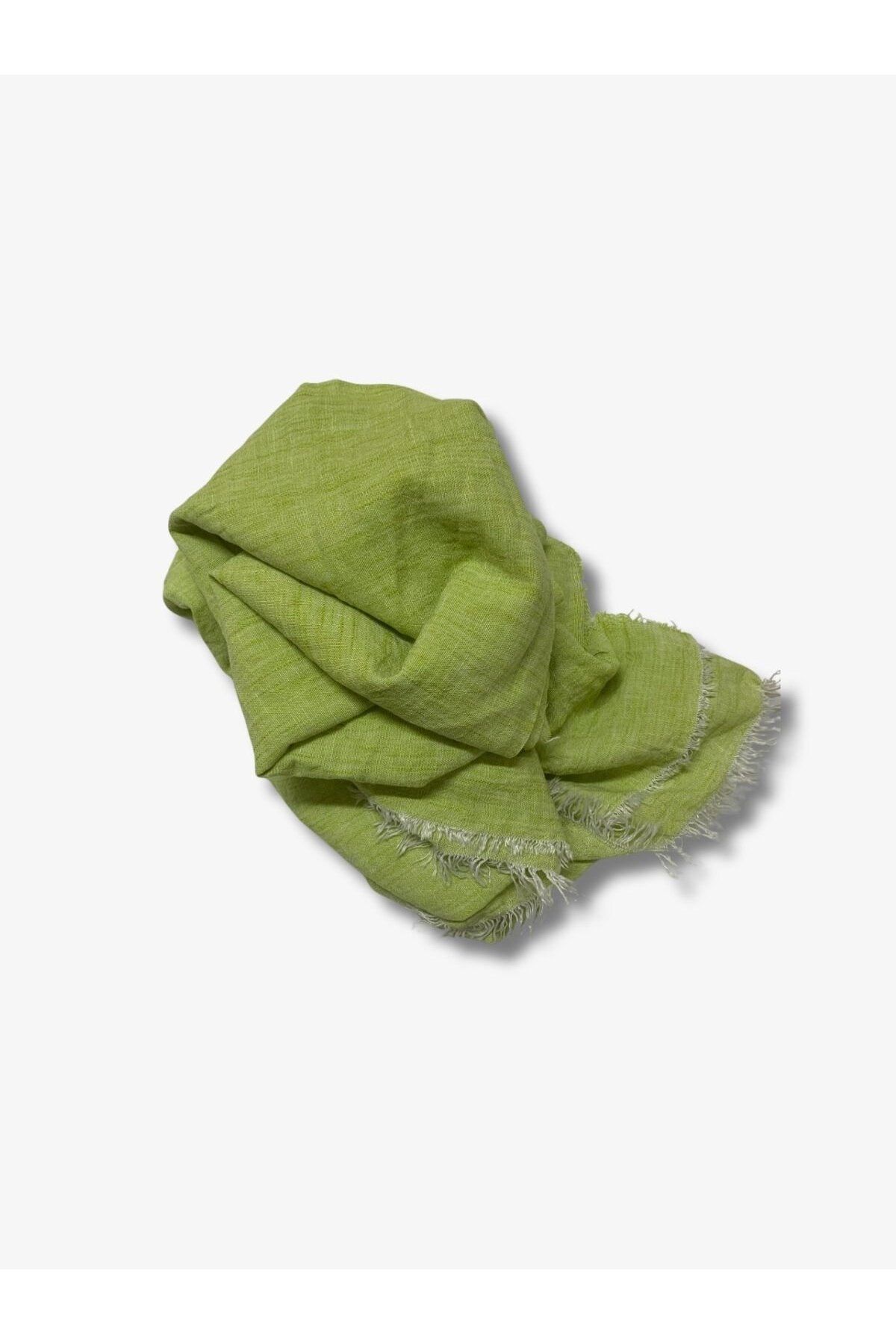 Yiğit Kumaş-Sofia Linen Fabric with Polyester, Piece 80X150 cm Green Color 1