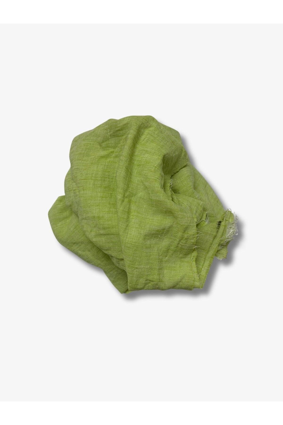 Yiğit Kumaş-Sofia Linen Fabric with Polyester, Piece 130X150 cm Green Color 1