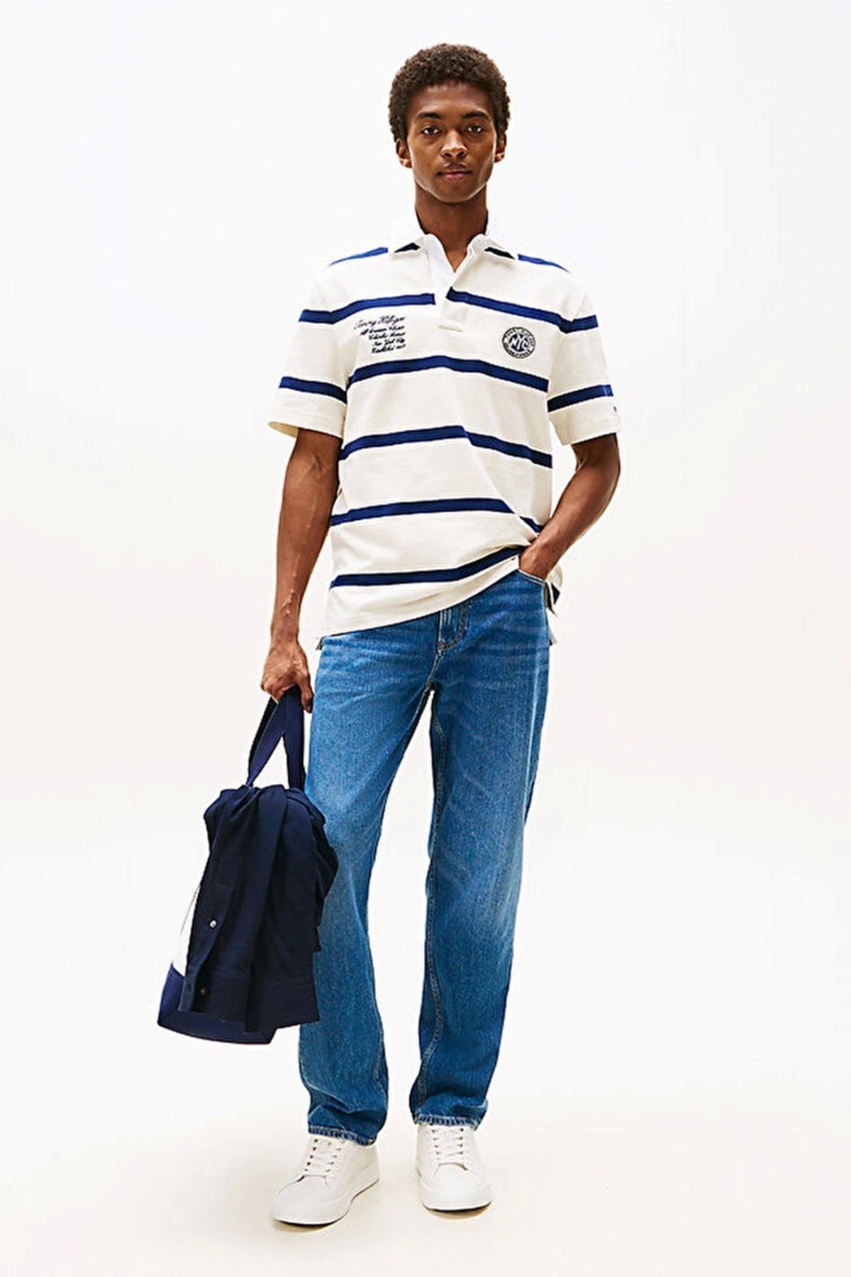 تامی هیلفیگر تی‌شرت آستین کوتاه مردانه طرح راگبی کلاسیک MW0MW395650A4