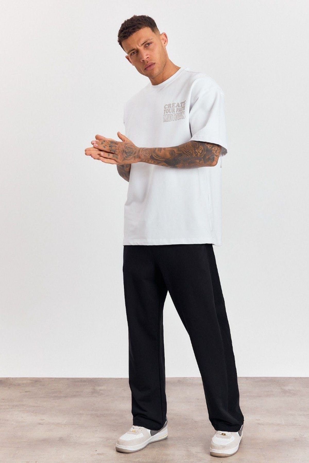 İLKCET MODA-Create Printed Oversize Unisex Tshirt 3