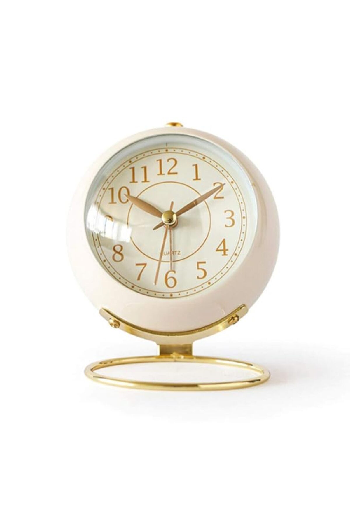 Generic-Battery Operated Desk Alarm Clock with Light,Silent No Ticking,Small Table Clock for Bedside/Bedroo 1