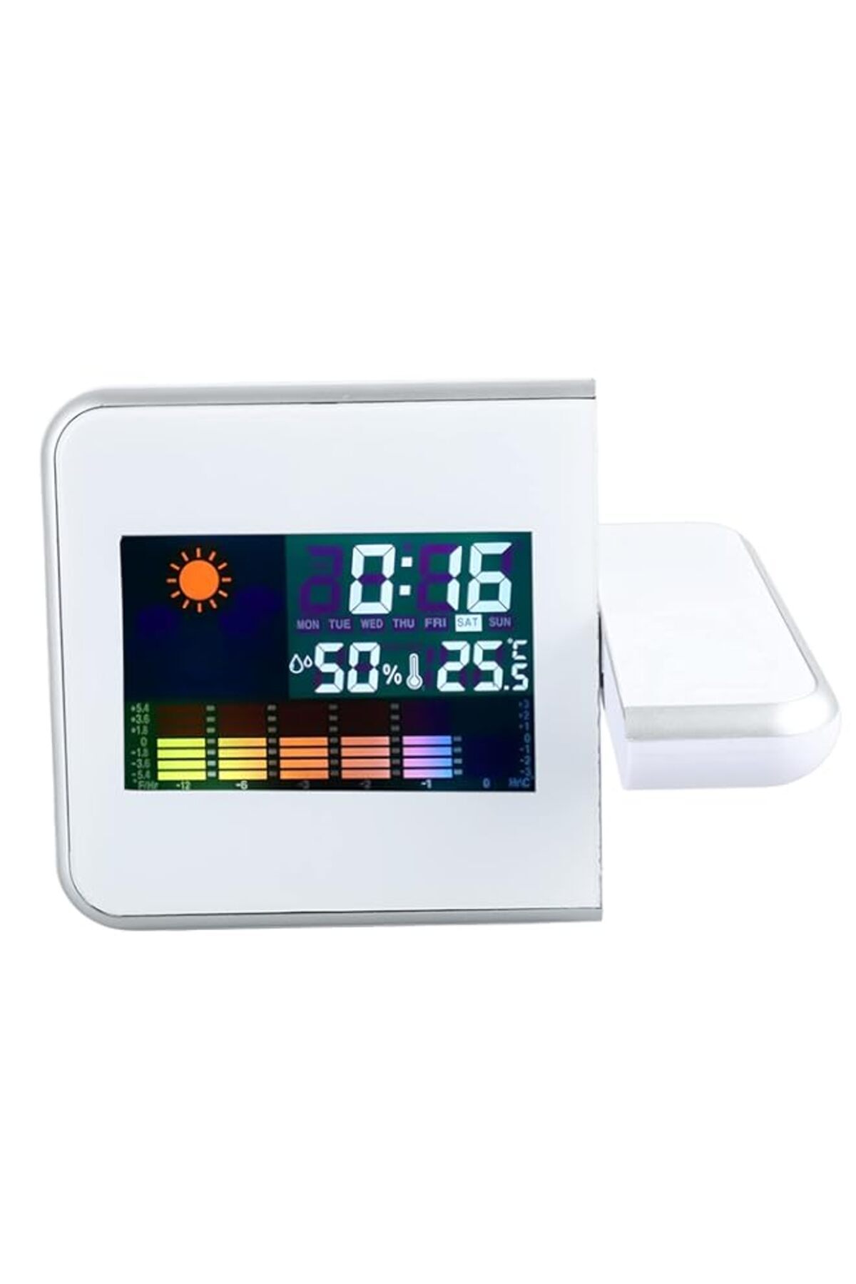 Generic-GOWENIC Projection Alarm Clock, Digital Projection Alarm Clocks for Bedrooms, 180 Degree Rotatable 1