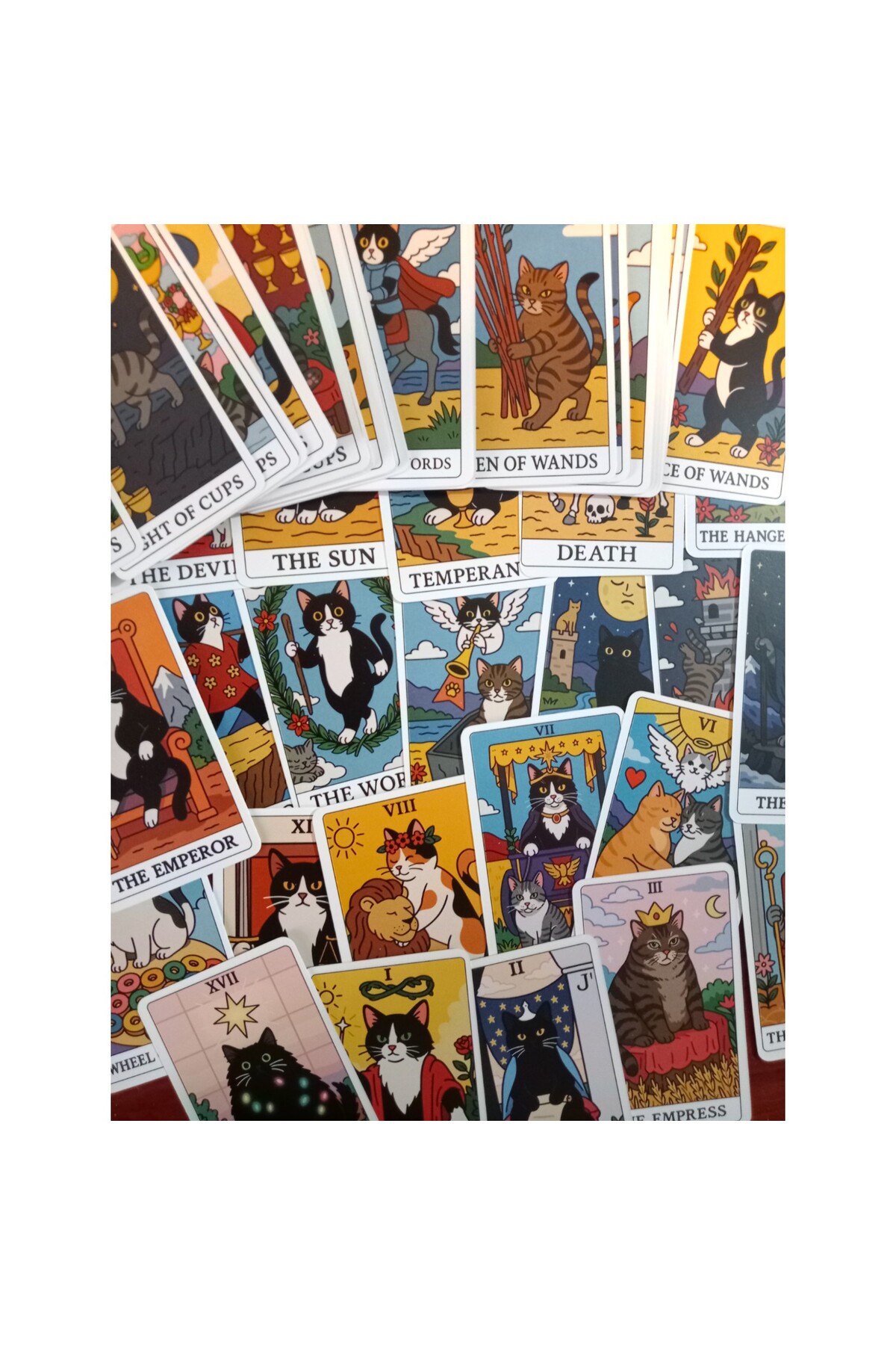 Morey English Tarot 78 Cards ( İngilizce Tarot Kartı) - CAT TAROT