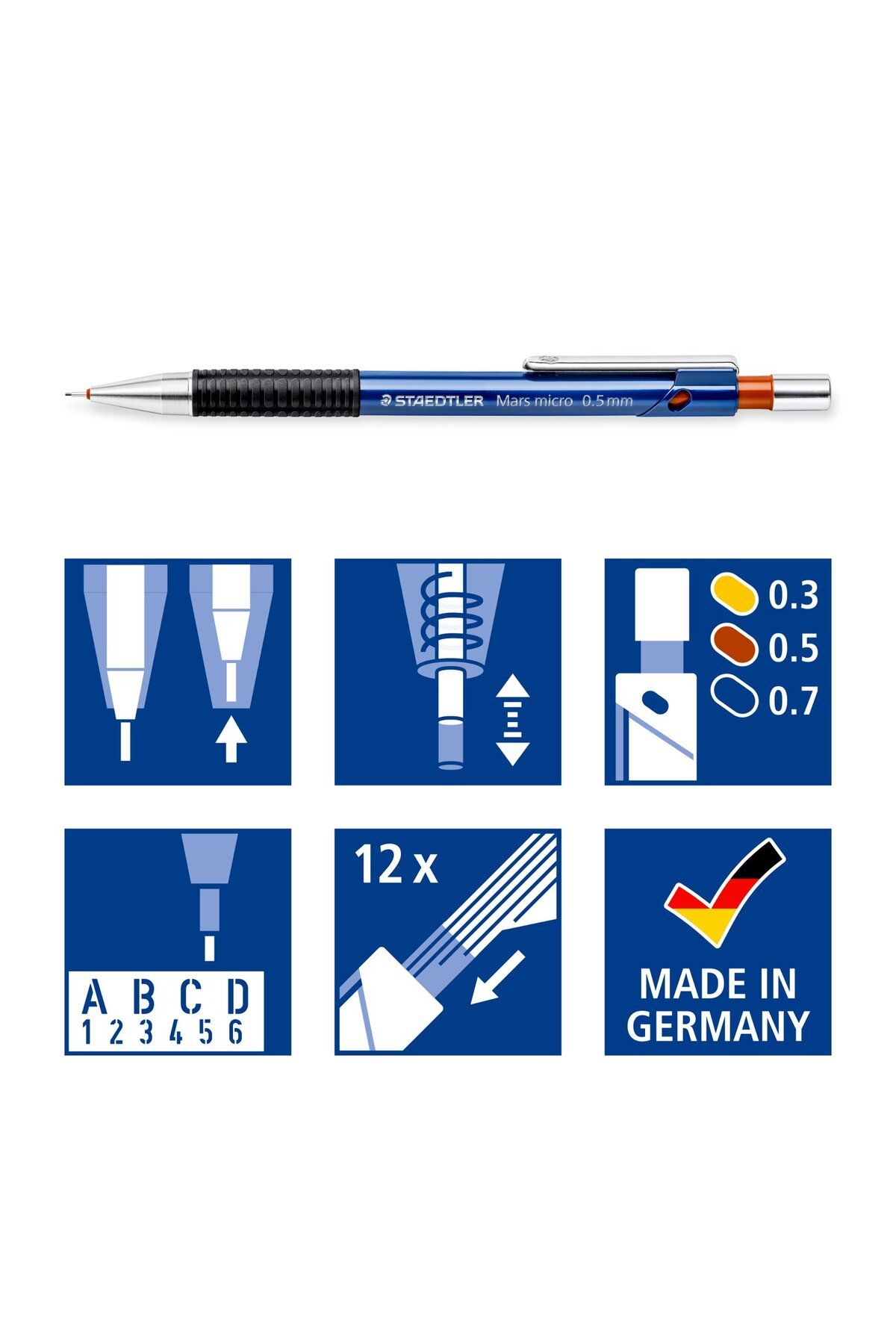 Staedtler-775 09 Mars Micro Versatil Pen – 0.9 mm Thick Nib – Made in Germany 3