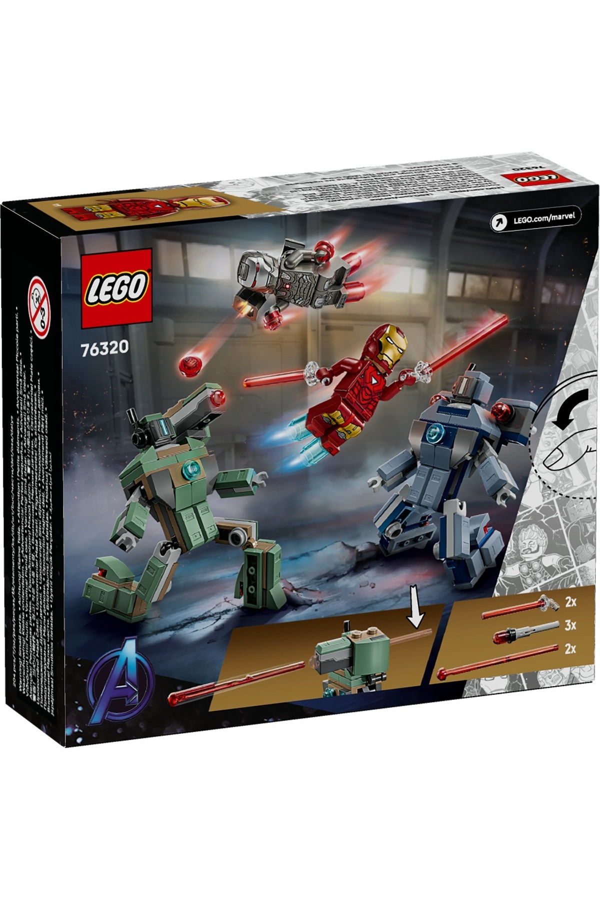 LEGO-Marvel Super Heroes Set - Iron Man and War Machine vs. Hammer Drones (76320) 3