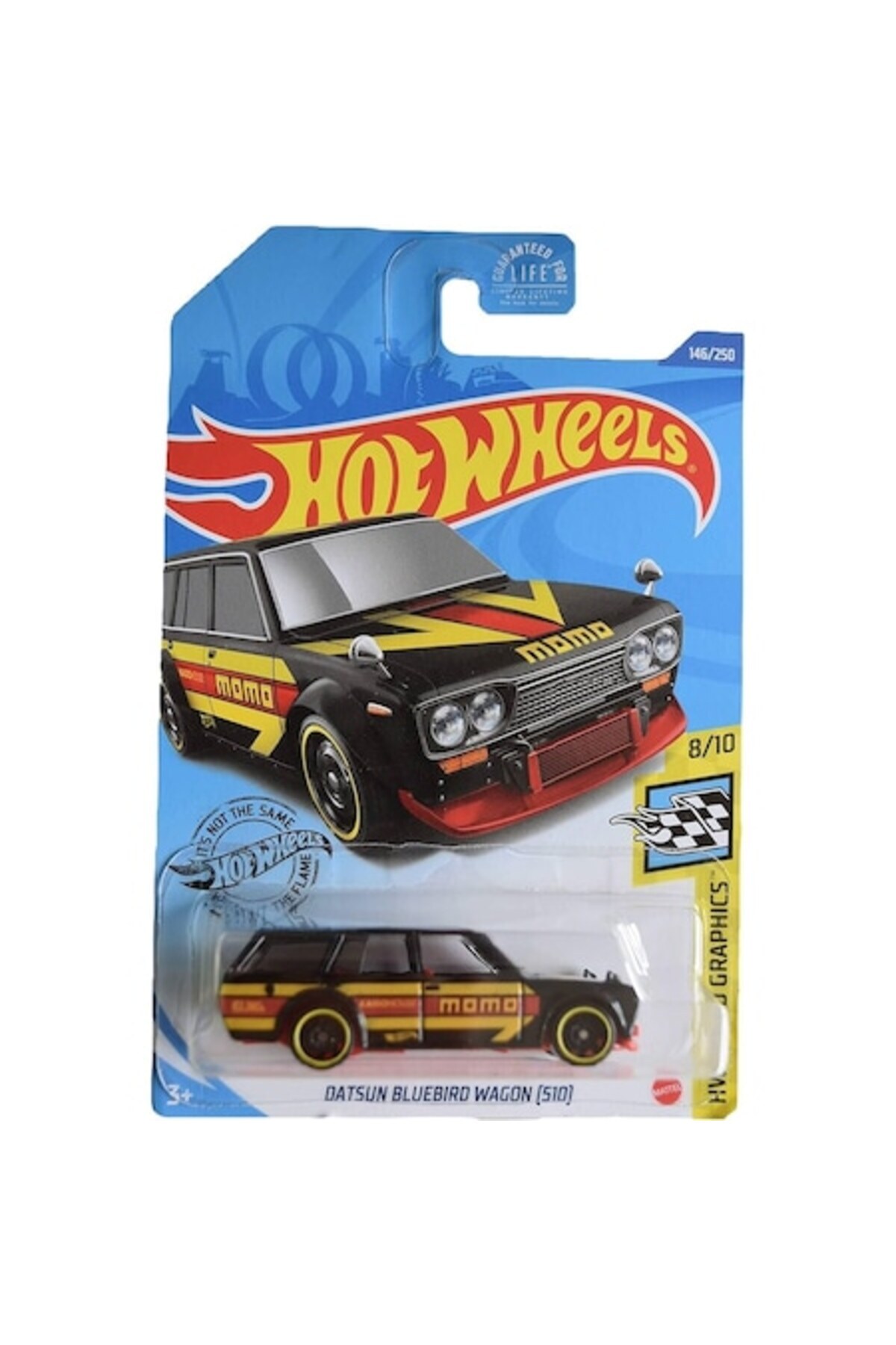 Masinuta metalica Hot Wheels Datsun Bluebird Wagon (510), Colectia HW Speed Graphics - Editia MOMO 2