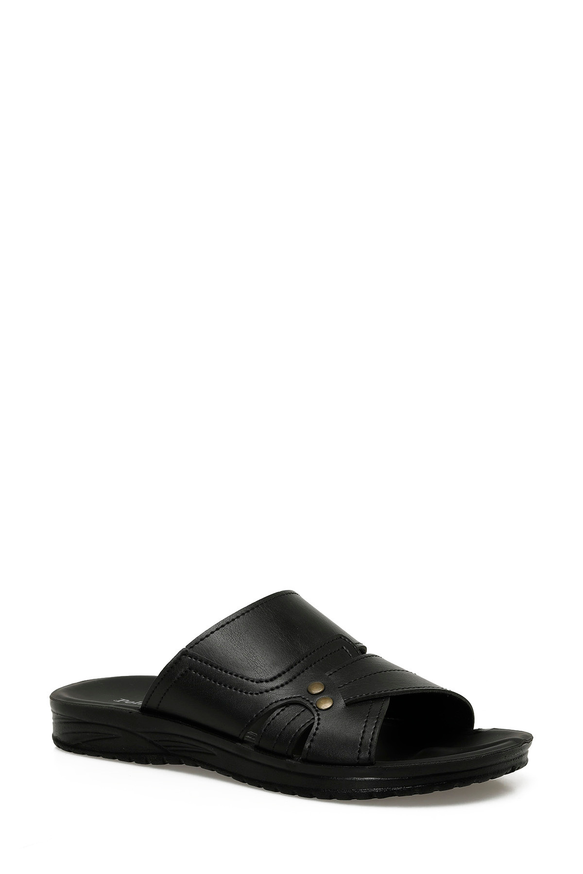 Polaris-608015.M5Pr Black Men's Slippers 2