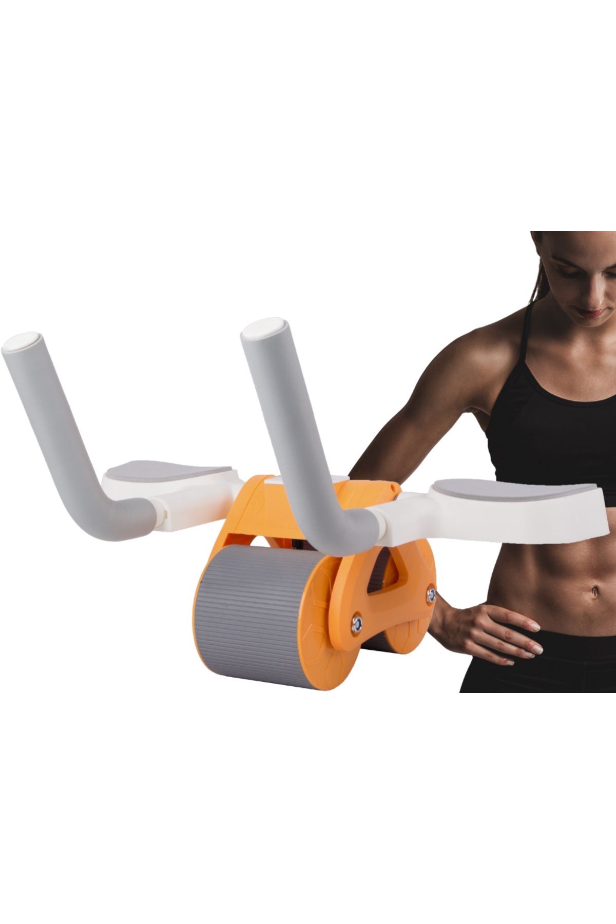 zola-Double roller for abdominal training, smart computer, LCD display, non-slip handles 10