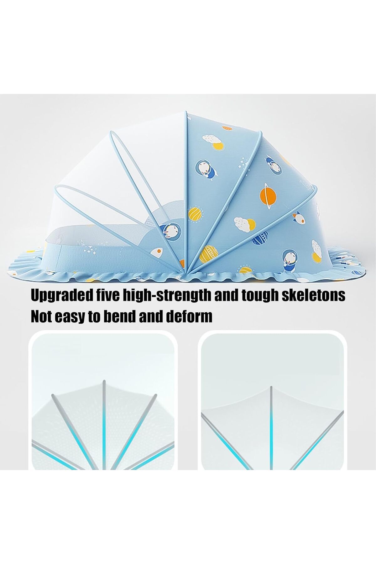 COOYA-Cute Baby Mosquito Net,Foldable Universal,Essential Mosquito Net for Slumber Ideal,98x55x60cm 8