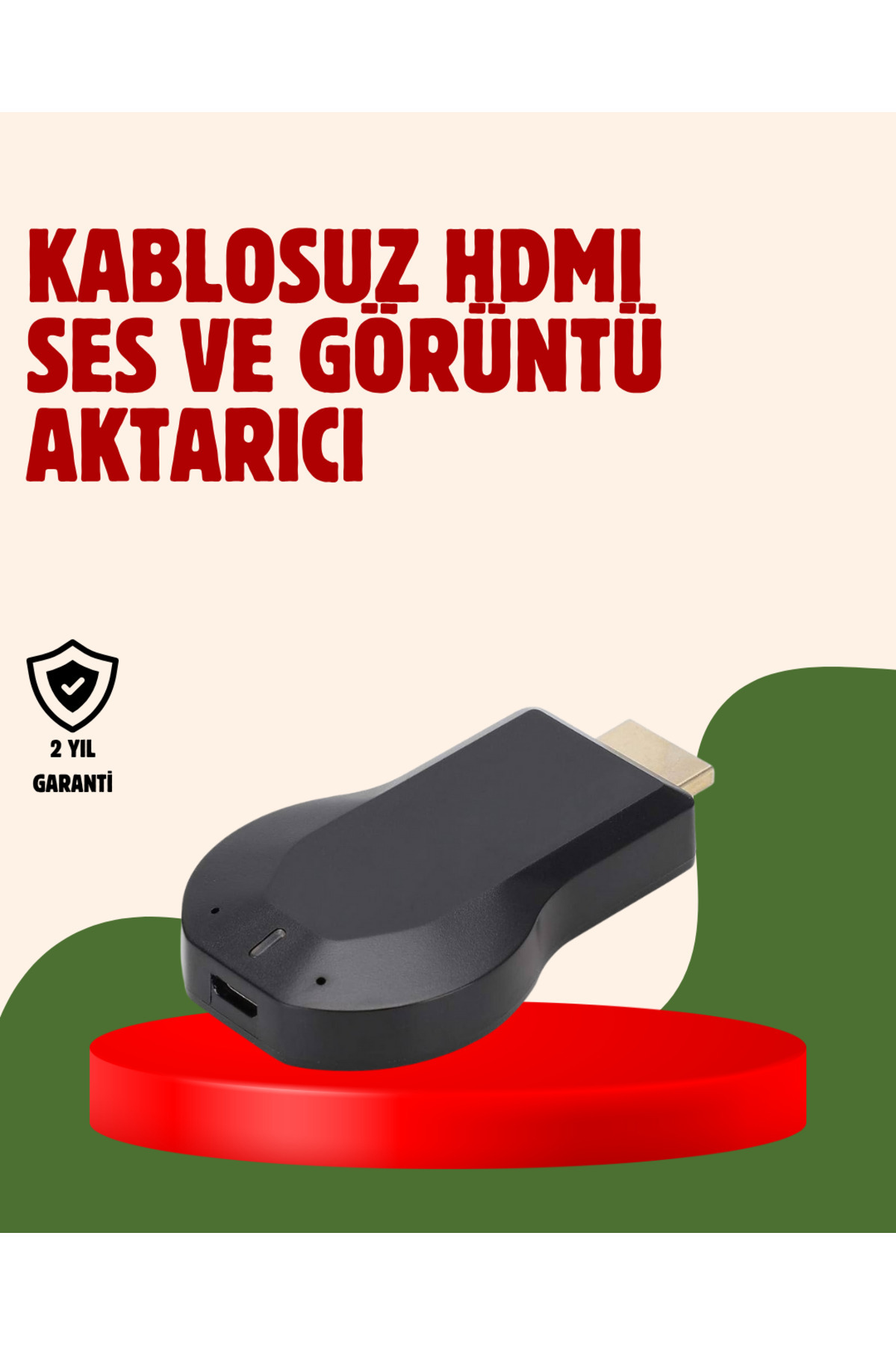 AyrStore Küçük Boyutlu Tv Dongle – Cep Boyutunda 1080P Ekran Yansıtıcı