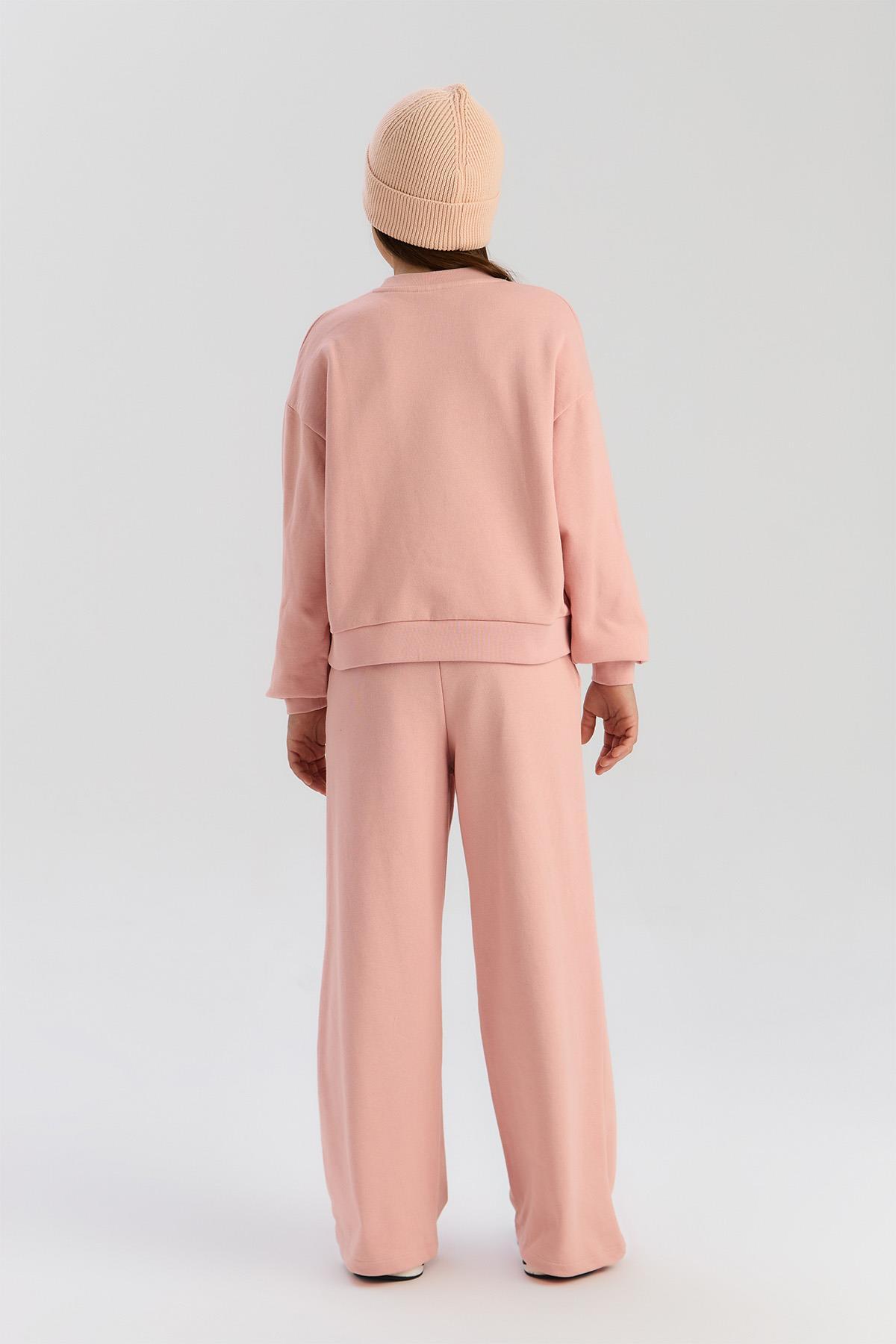Tyess BG Store Kız Bebek Pudra Sweatshirt fotoğrafı 5 (önizleme)