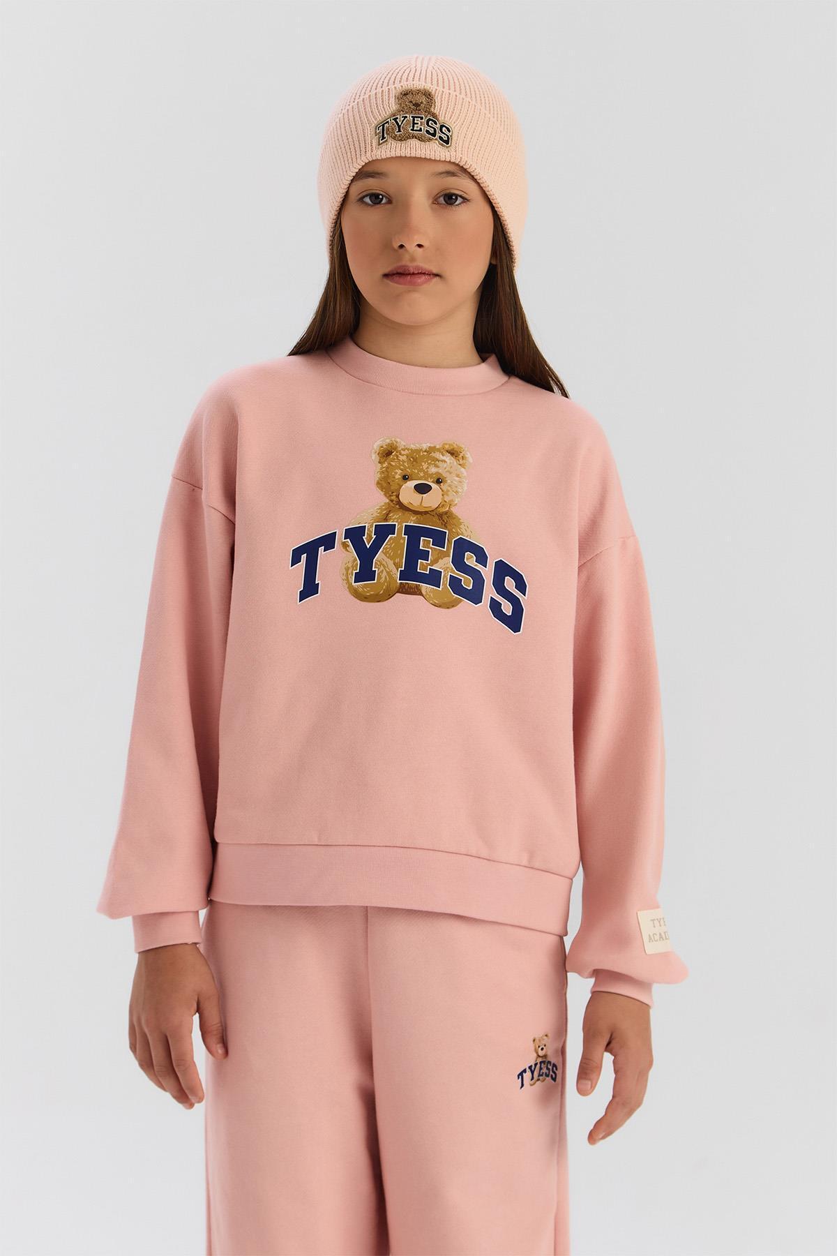 Tyess BG Store Kız Bebek Pudra Sweatshirt fotoğrafı 2 (önizleme)