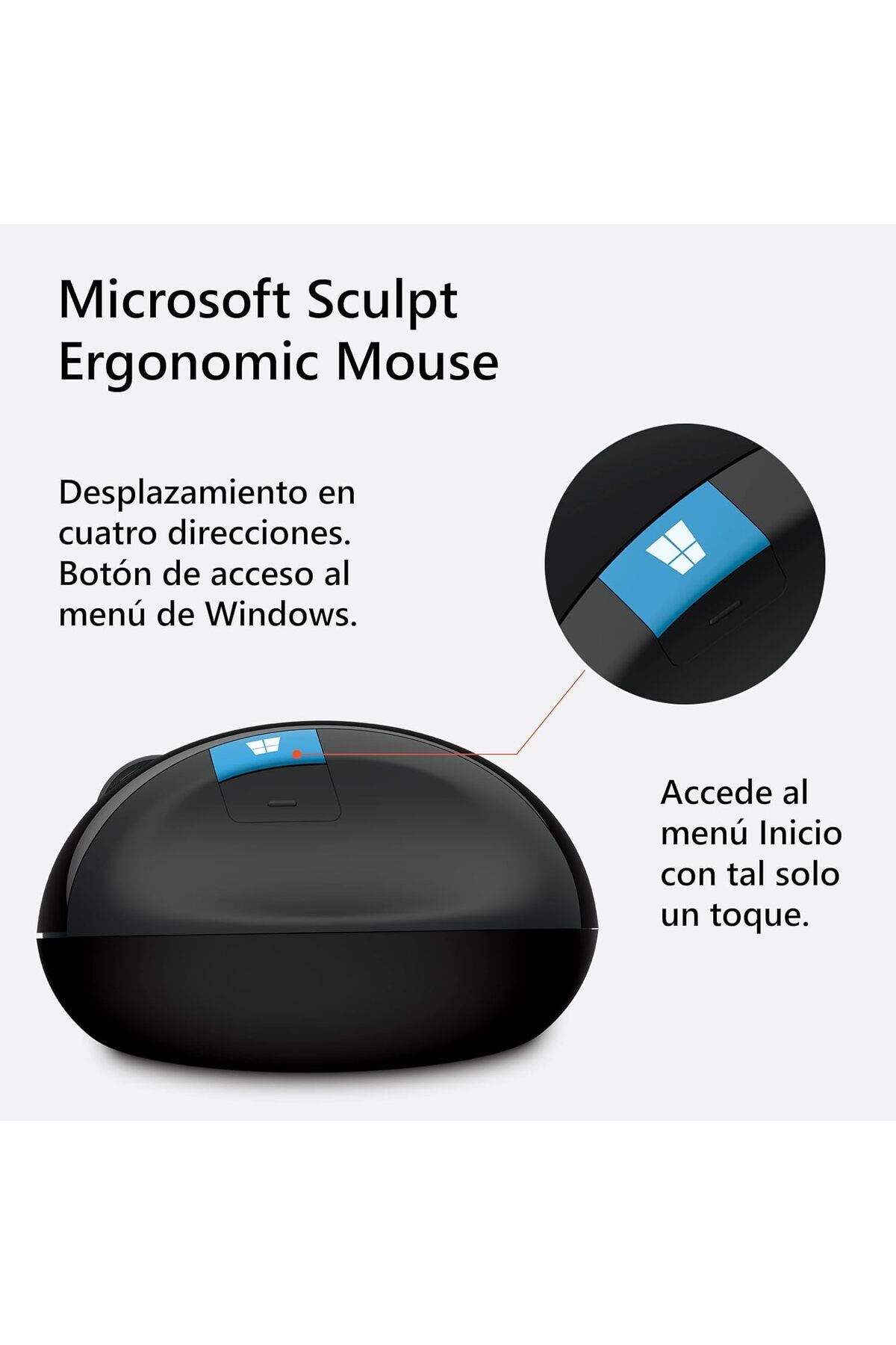 MICROSOFT-Sculpt Ergonomic Mouse (L6V-00001), USB 3