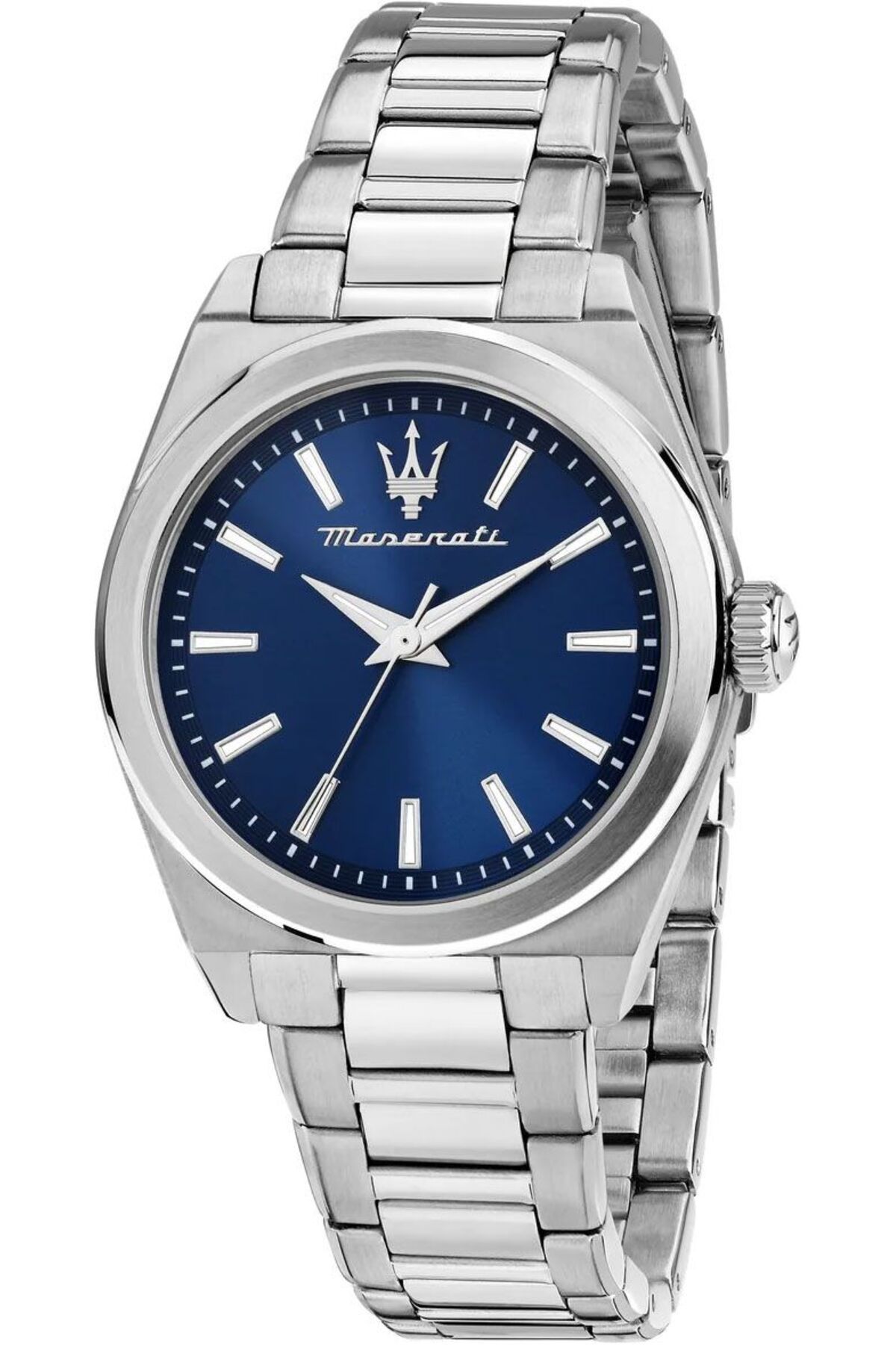 Maserati-R8853152504 Velocita ve stříbrném odstínu s modro-tmavě modrým ciferníkem 1