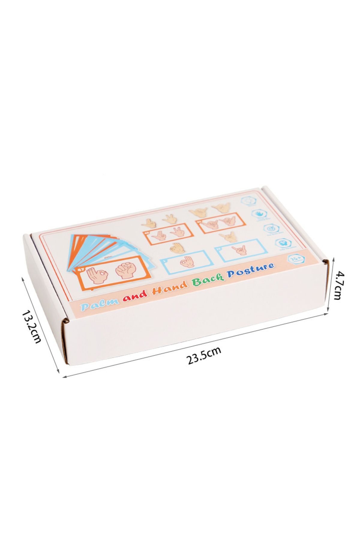 Choice-Full Set Montessori educational matching gesture puzzle teaching toy Kids desktop blocks matching pu 1