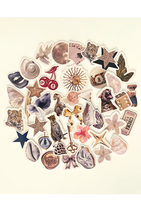 Studio D arte DIY KIT 42 adet Leopar Sticker Set Bullet Journal Ajanda Laptop...