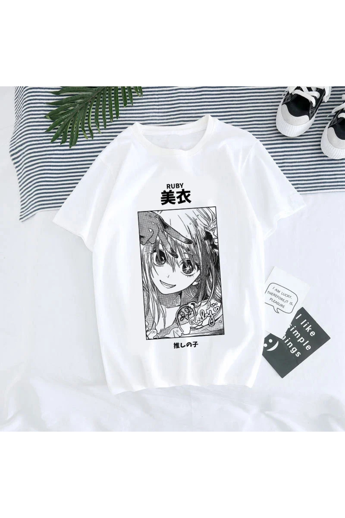 White Manga Anime Oshi No Ko Harajuku Ullzang Female Ai Ruby Akane Aquamarine