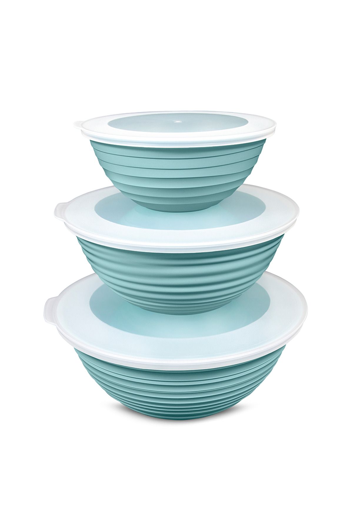 Mutfak Köşesi-Galaxy 3-Piece Covered Storage Container Set - Set of 3 3Lt 2Lt 1Lt 1