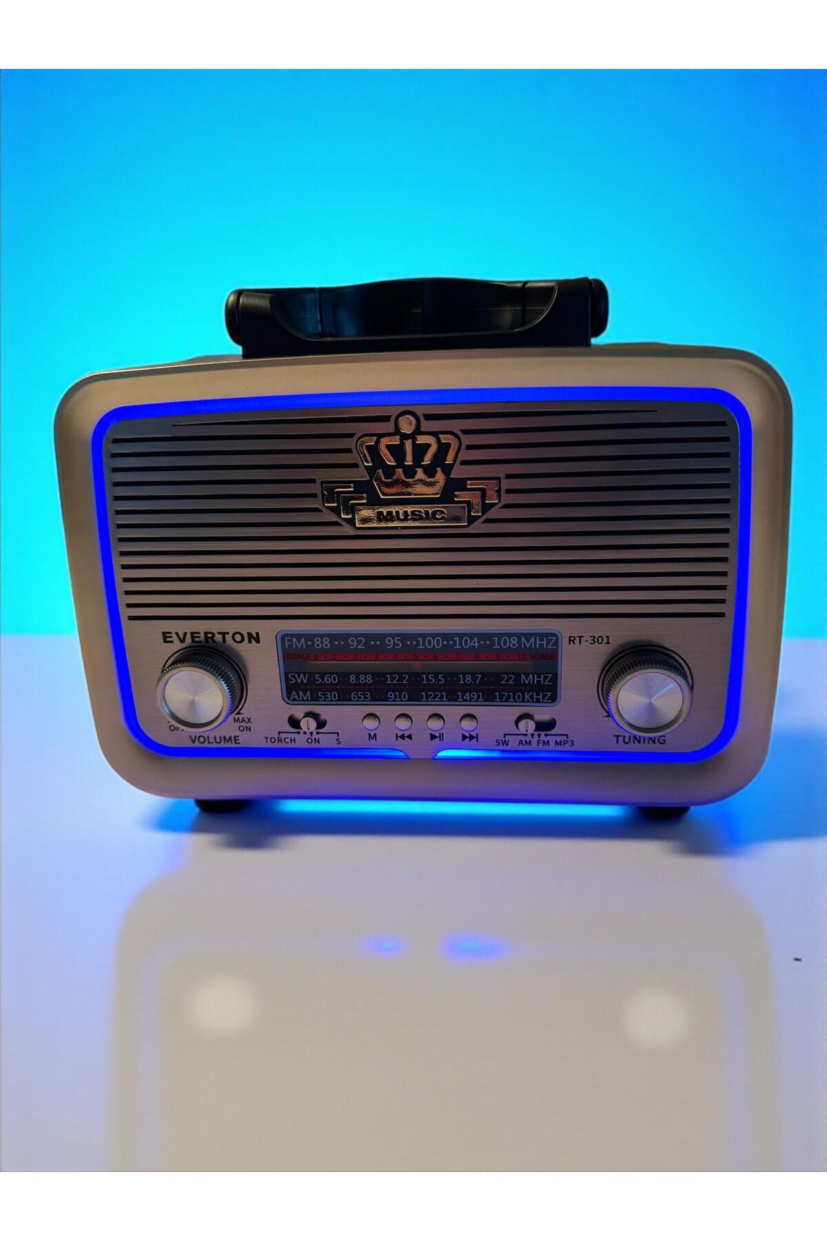 Everton RT-301 FENERLİ BLUETOOTH/USB/SD/FM/SW/AM ŞARJLI MAVİ LEDLİ