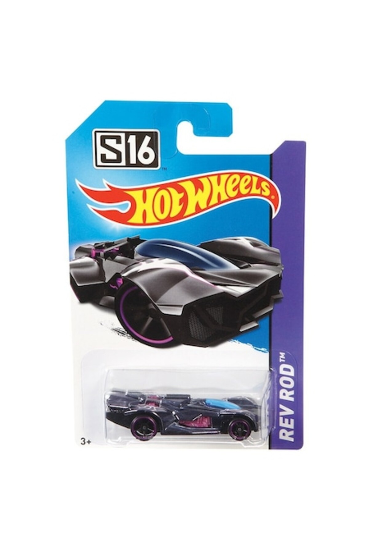 Masinuta Metalica Hot Wheels Rev Rod, Colectia 2015, Negru, 1:64