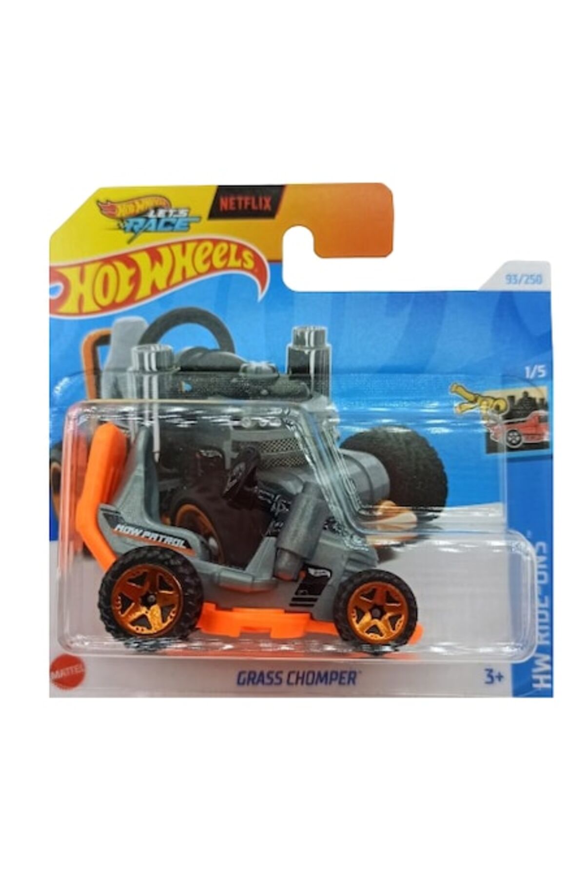 Masinuta metalica Hot Wheels Grass Chomper, 1:64