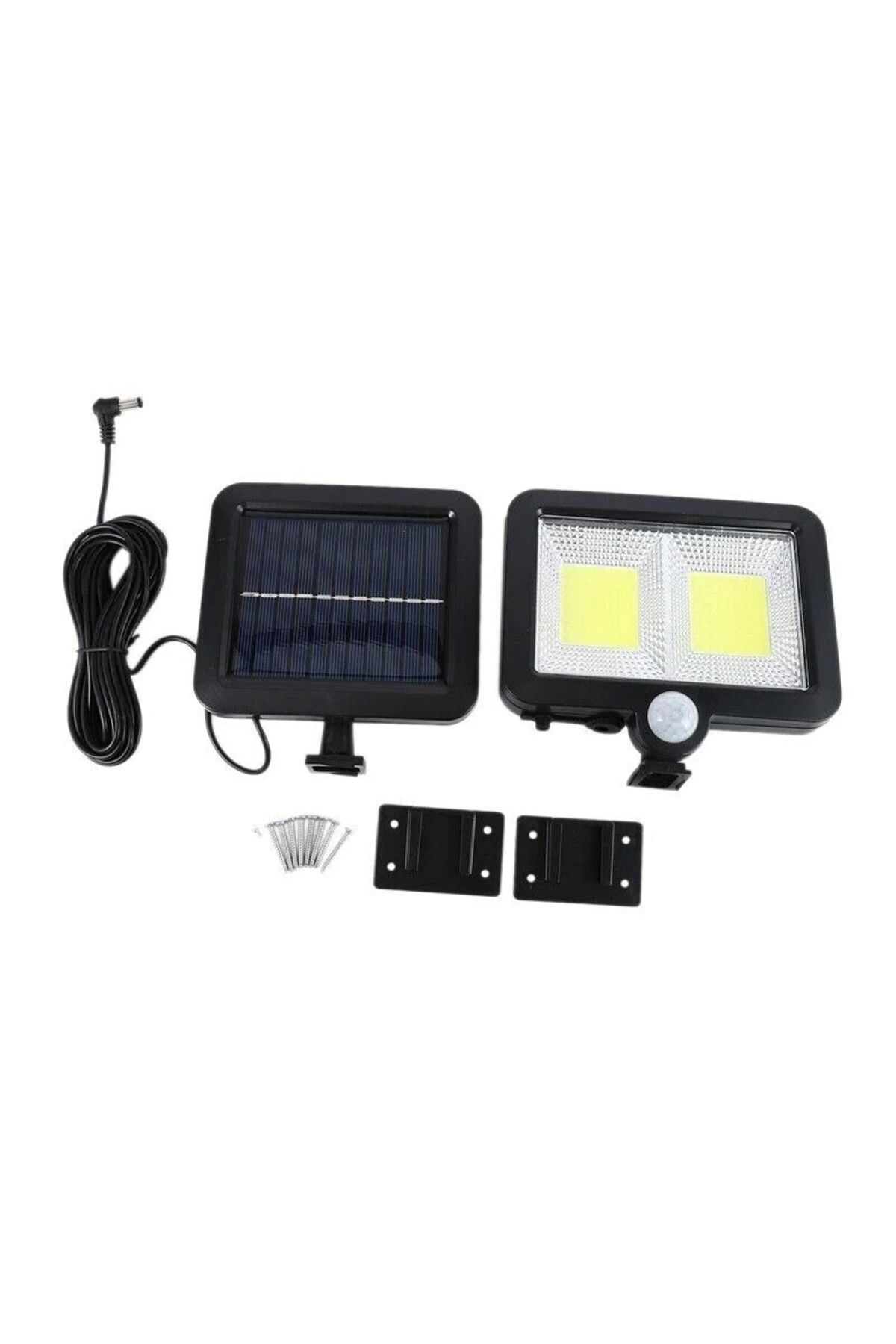 OEM-Solar lamp with motion sensor, 108 COB LED, 2 grids, ip65, black 2