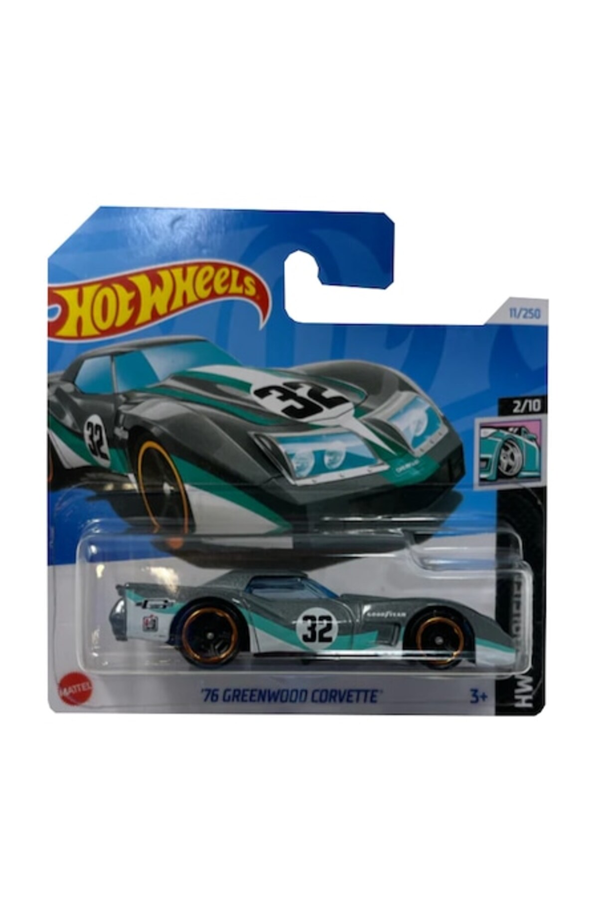 Masinută metalică Hot Wheels, '76 Greenwood Corvette, Seria HW Modified, 2024