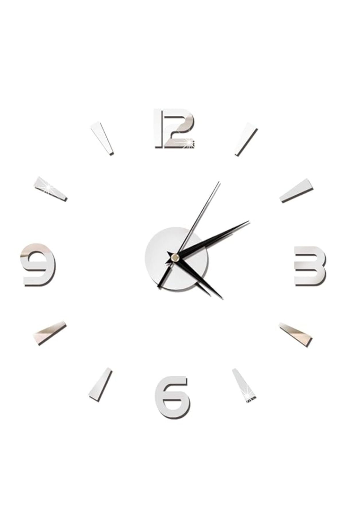 Generic-Salaty 3D Wall Clock Sticker Easy To Install And Remove Wall Watch Decor, Self-Adhesive Design for 1