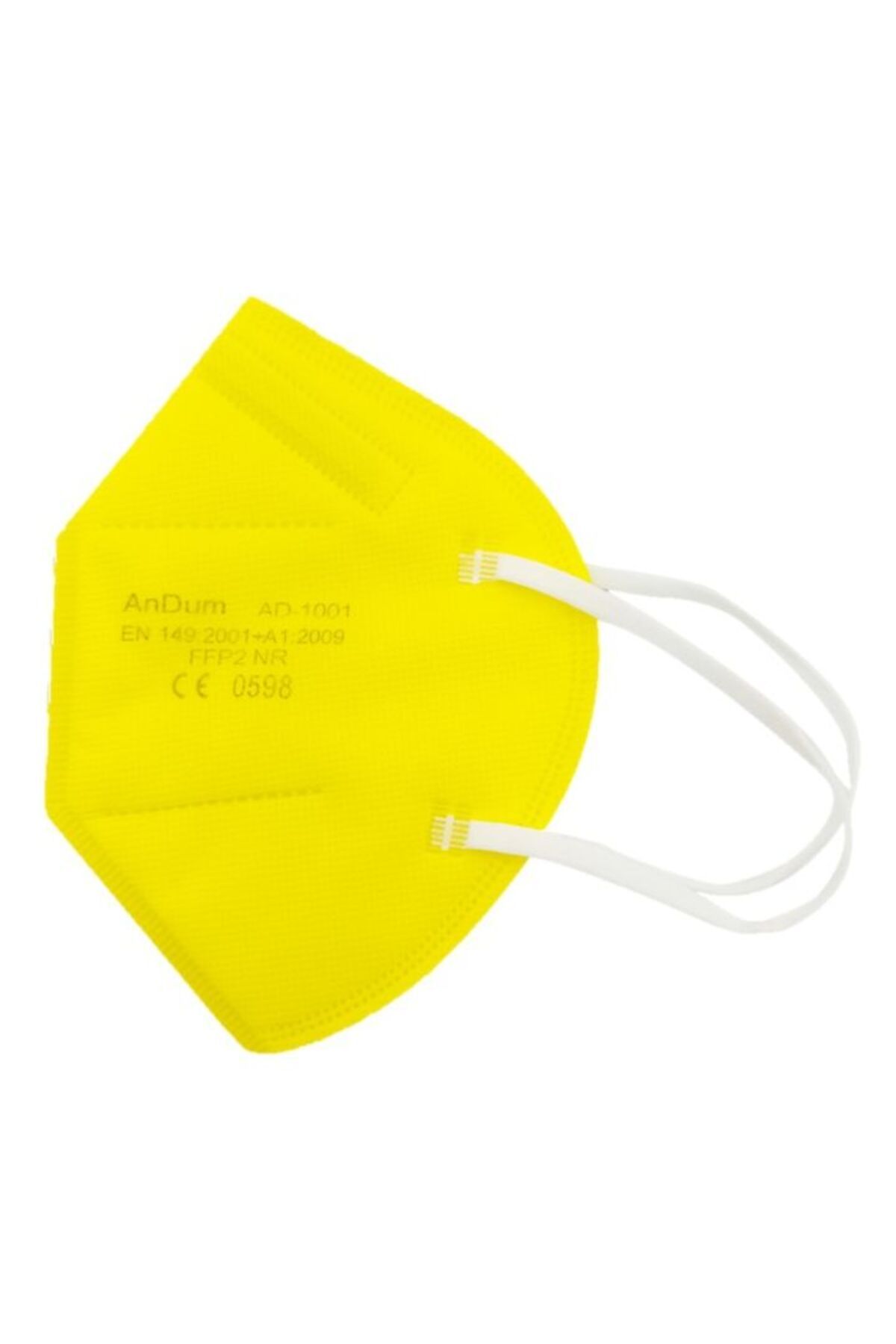 THK-Set of 10 Yellow FFP2 Masks, model AD-1001, 5 layers, individually wrapped 1