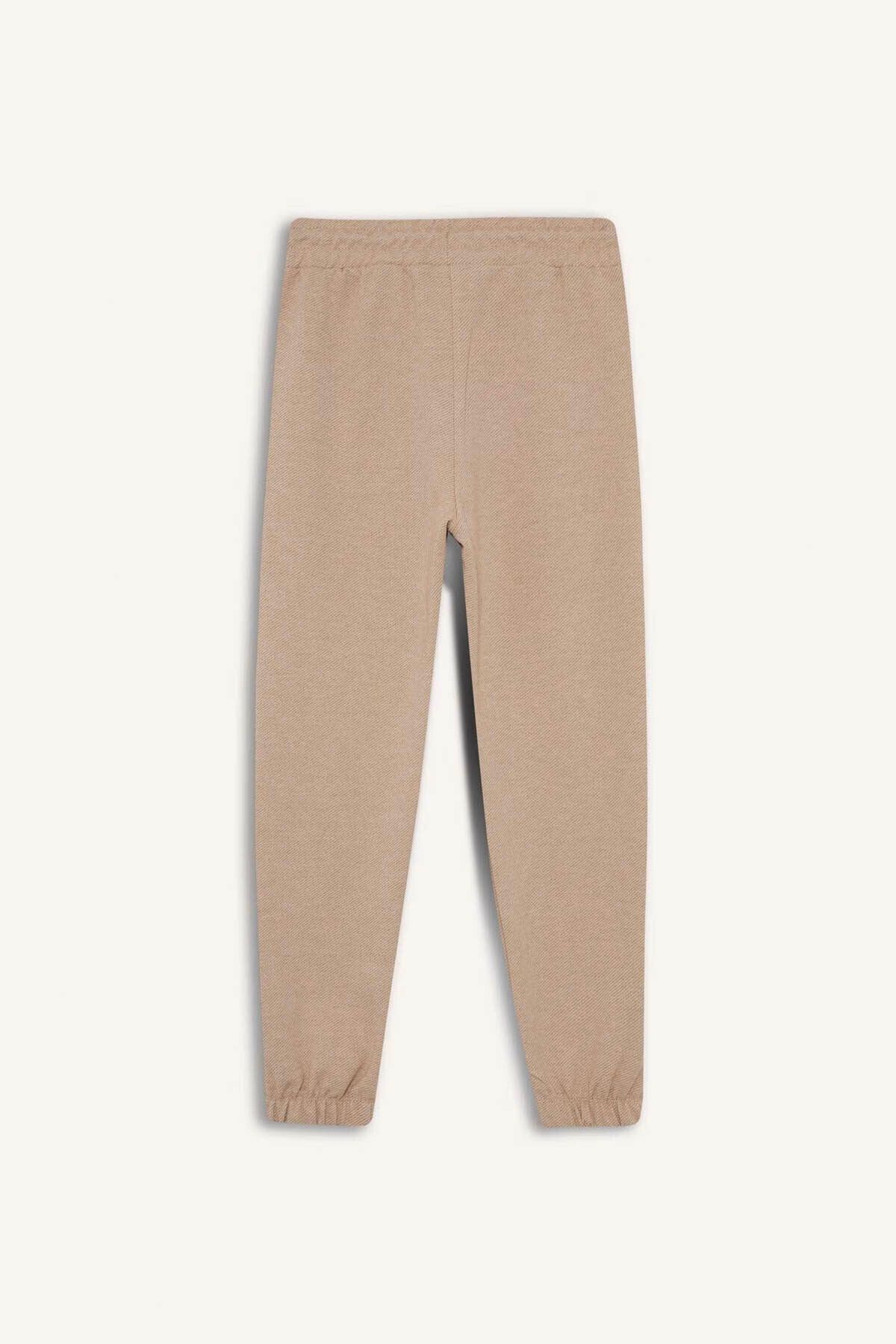 DeFacto-Jogger Beige Boy's Tracksuit Bottoms E9482A8/Bg387 3