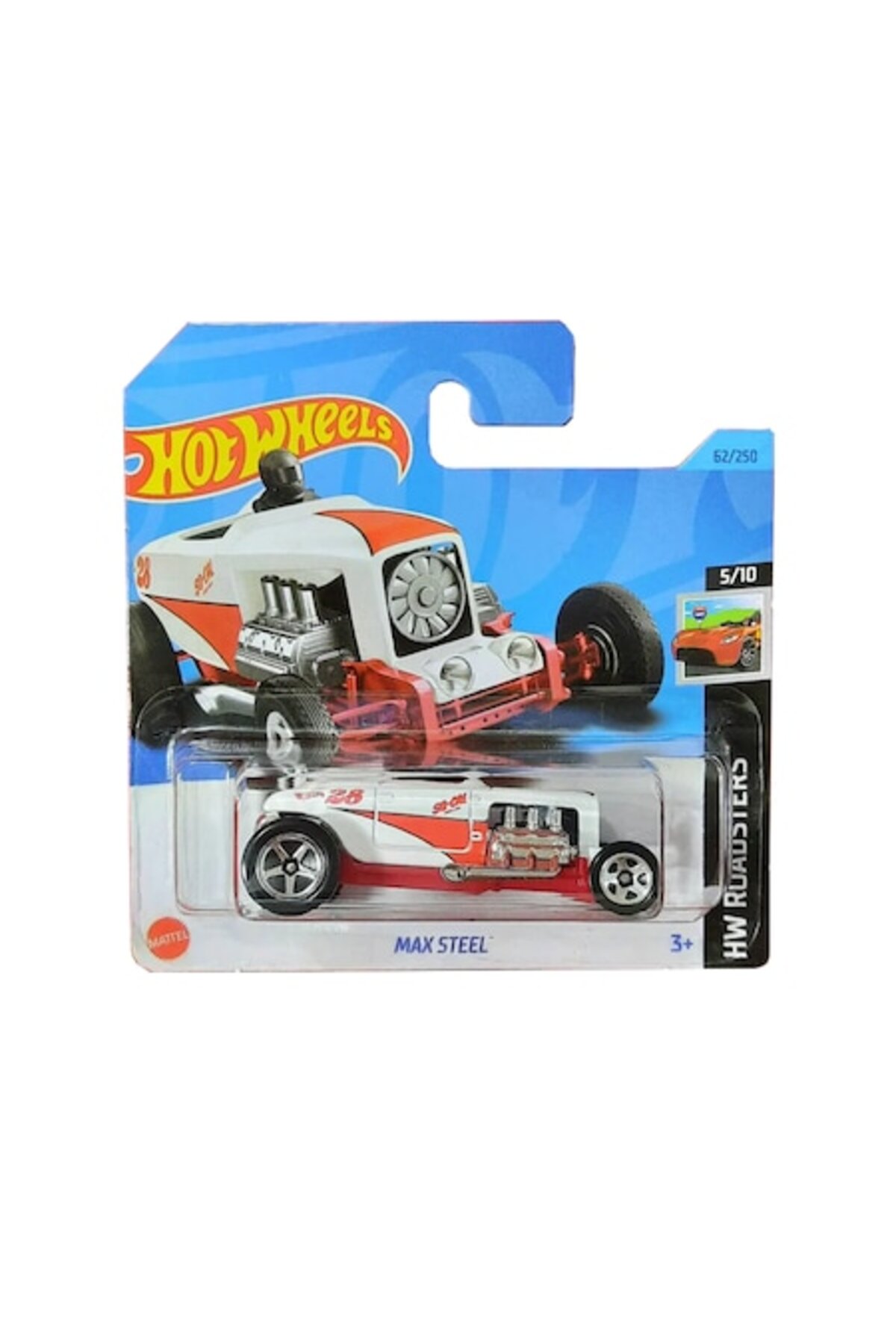 Masinuta Metalica Hot Wheels, Max Steel, Alb, 1:64