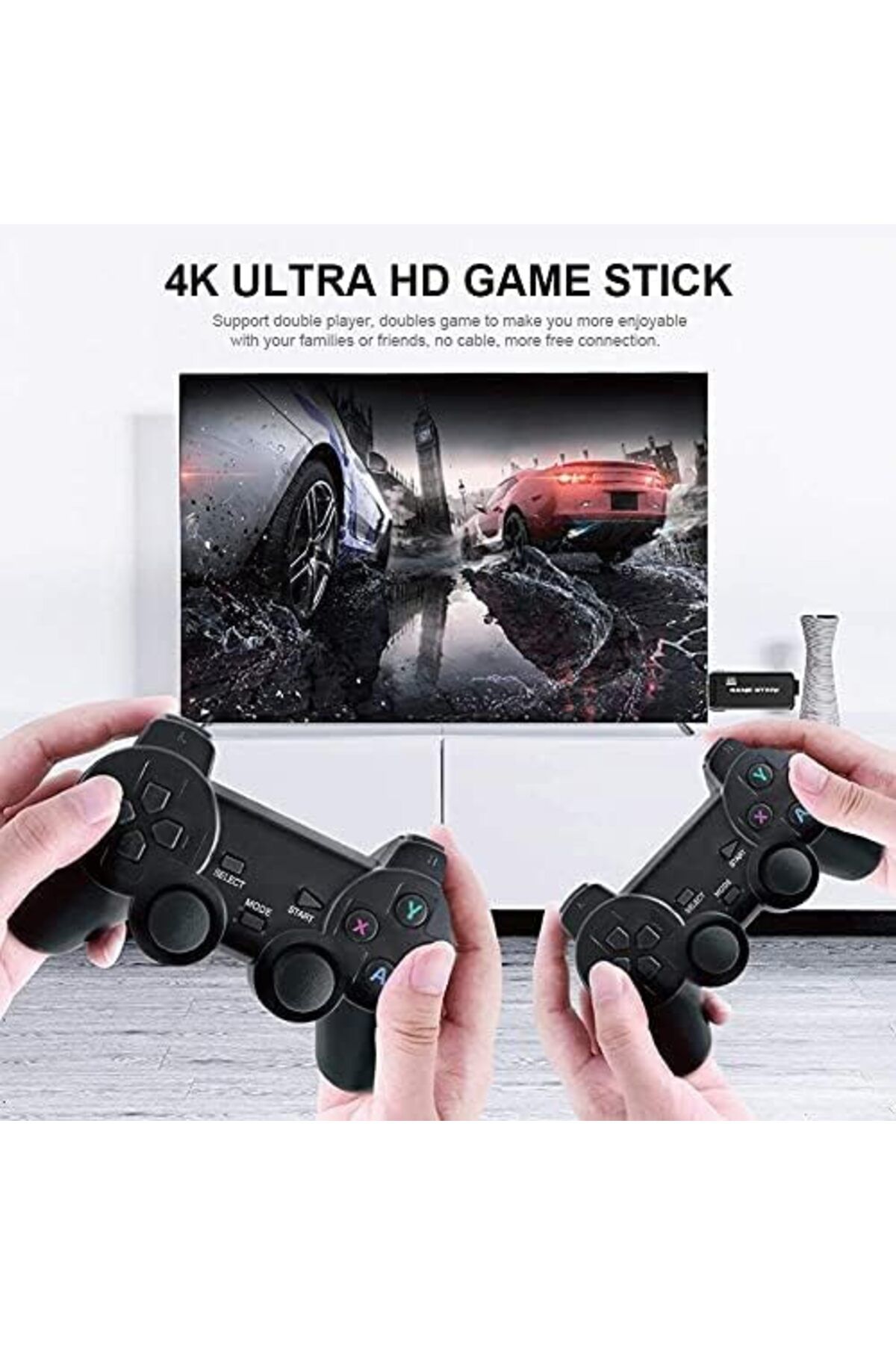 Generic-Wireless Video Game Consoles 4K Retro Classic Gaming Gamepads TV Family Controller for PS1/GBA/M 2