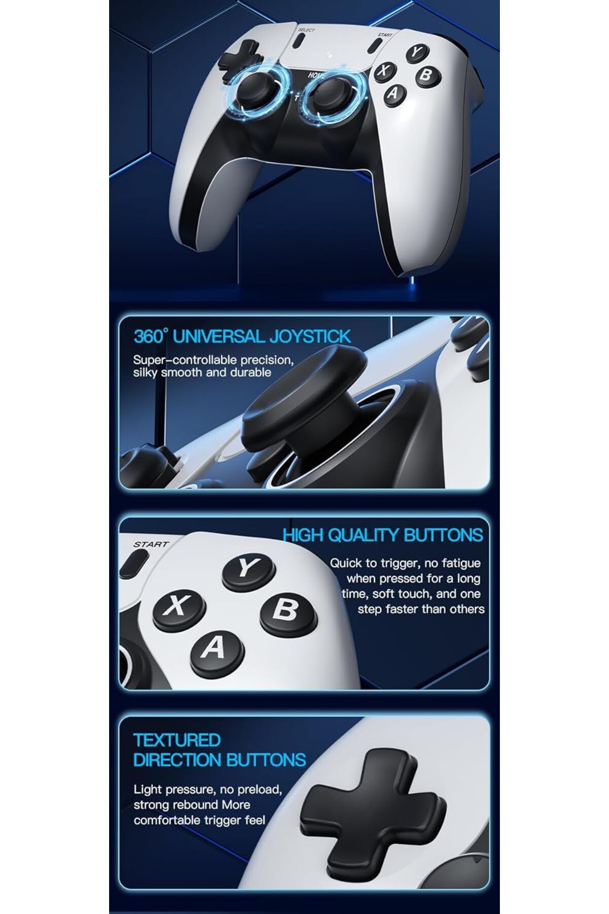 Generic-M22 Video Game Console | 64GB Built-In with 32,000 Games | 2.4G Wireless 3D Joystick Dual Controller 7