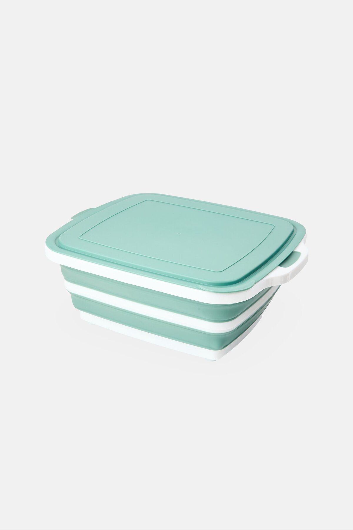 Alta-2-In-1 Cutting Board And Collapsible Prep Container With Lid, Sage Green 1
