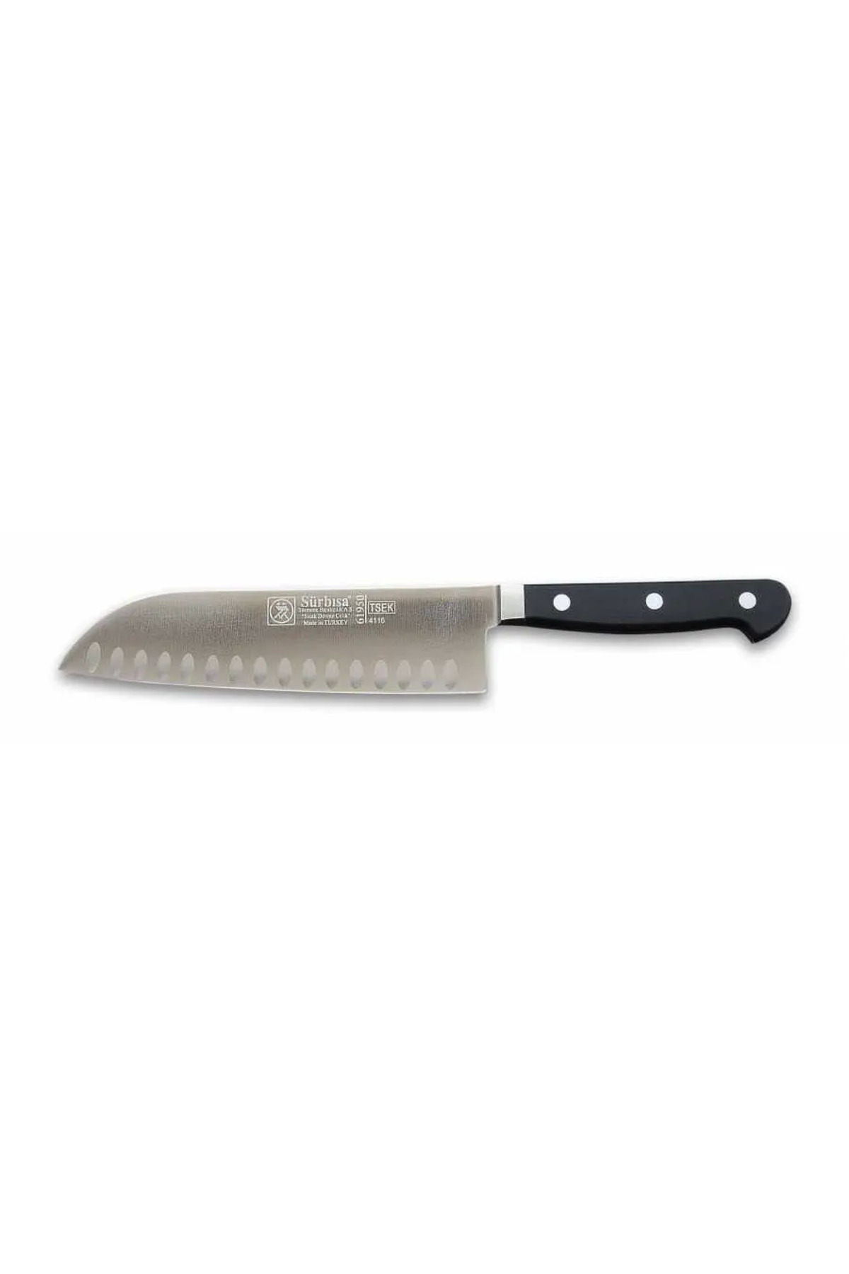 CannStore Sürbısa 61950 - Sıcak Dövme Oluklu Santoku Şef Bıçağı 18 cm
