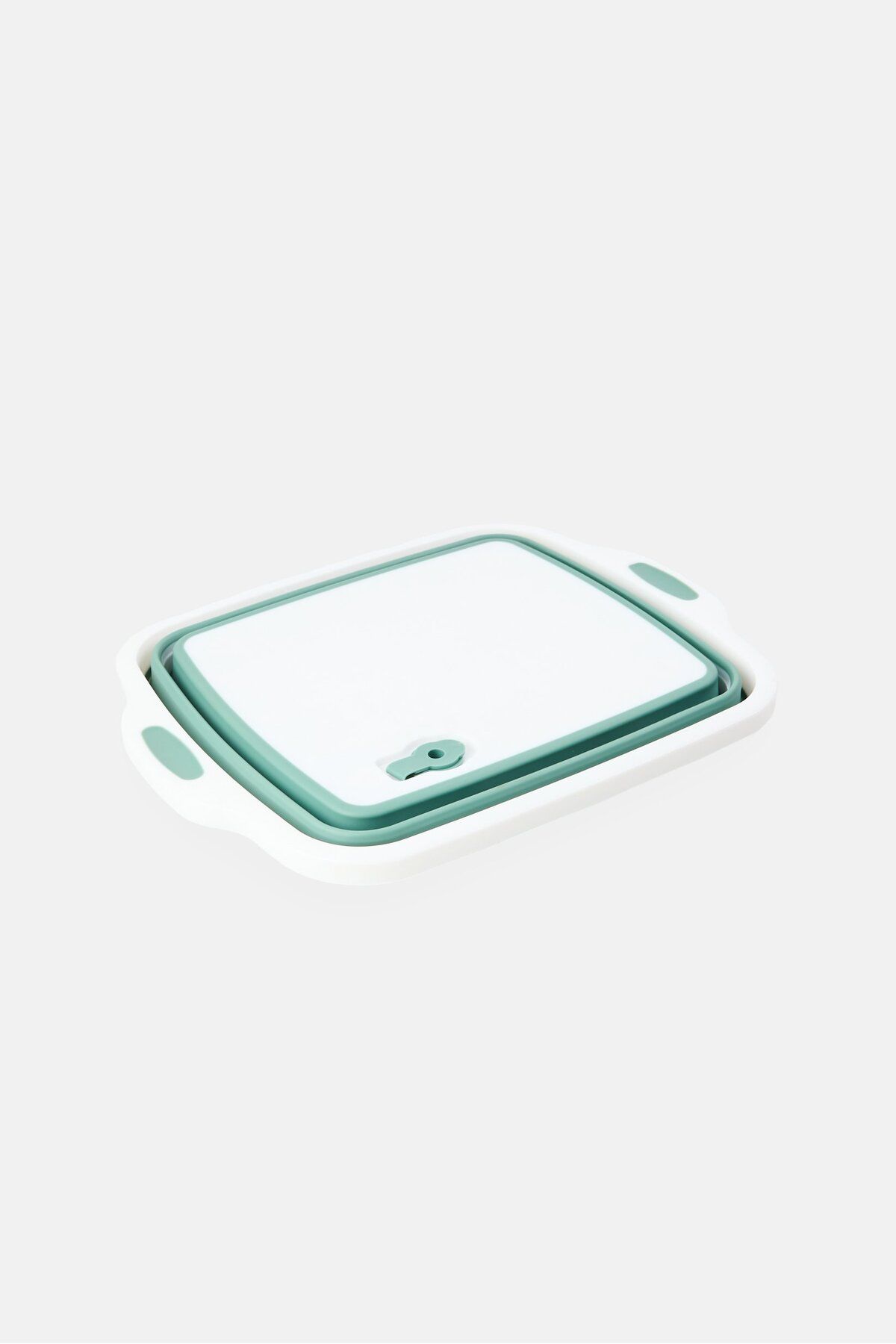 Alta-2-In-1 Cutting Board And Collapsible Prep Container With Lid, Sage Green 4