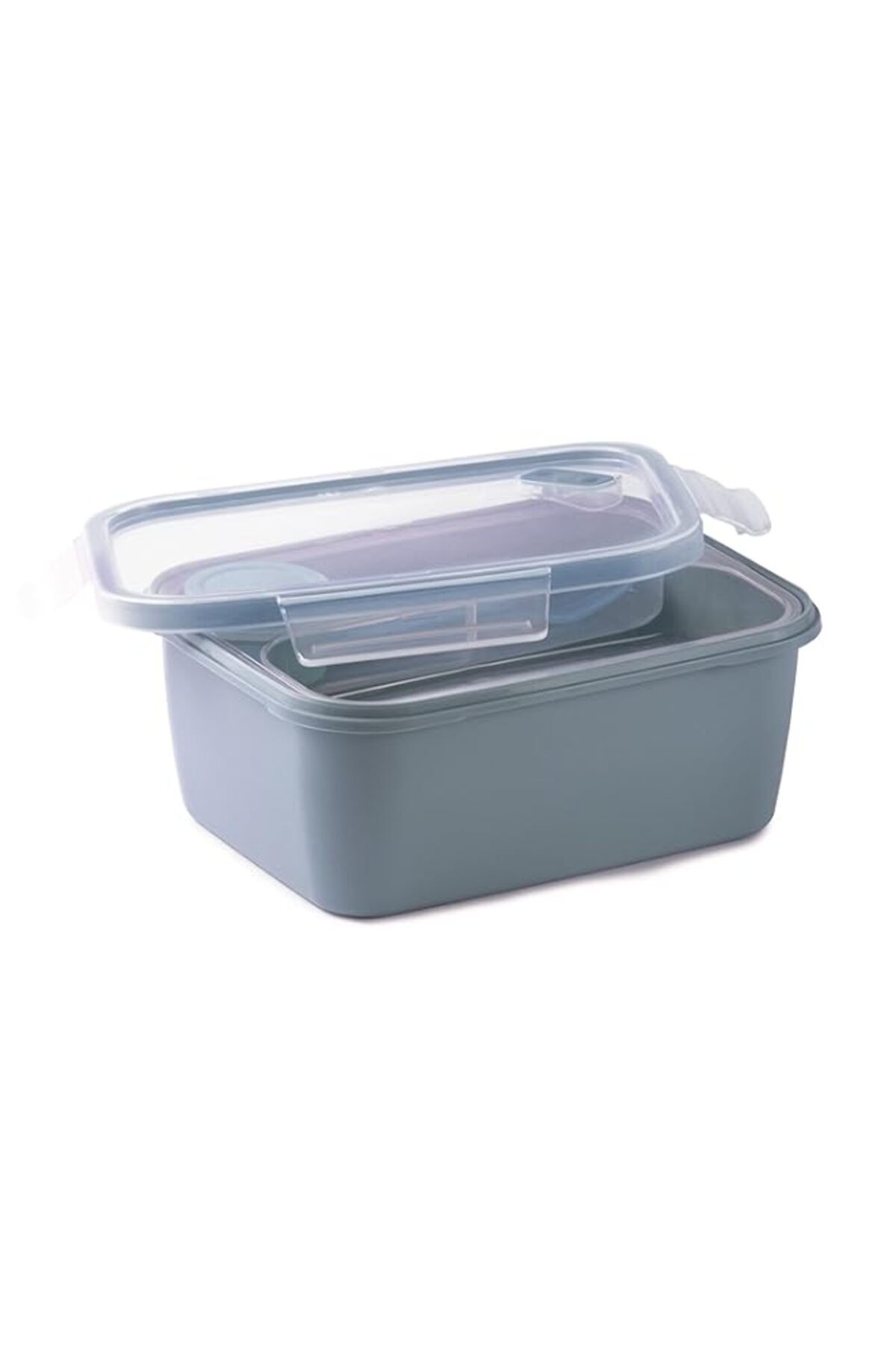 Generic-Snips 000878 Rectangular Snipslock Lunch Box Rect. | Lid with 4 Safety Closures | 1.50 LT | 21x17x9 1