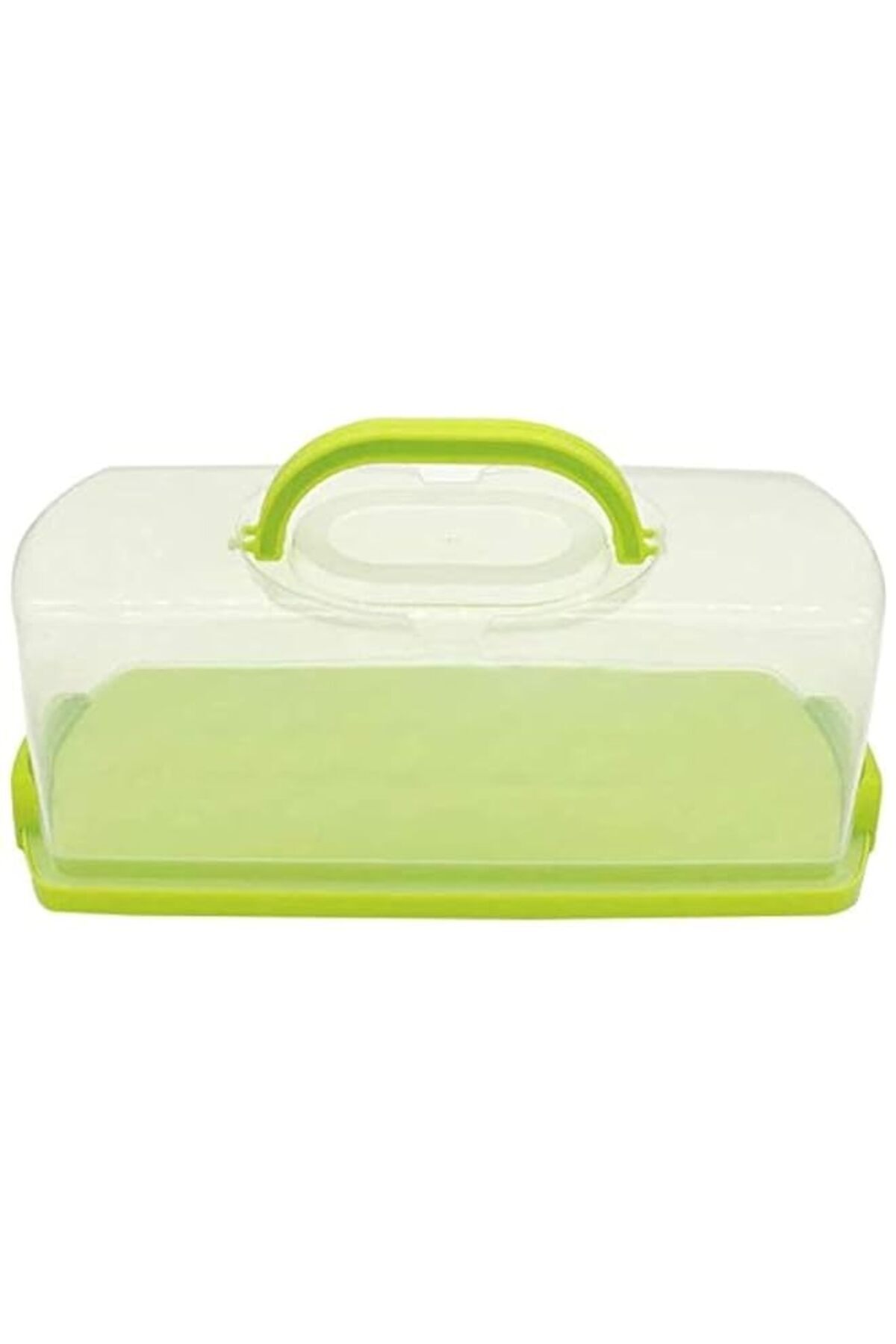 Generic-Agyvvt Portable Bread Box with Handle Loaf Cake Container Plastic Rectangular Food Storage Keeper C 1