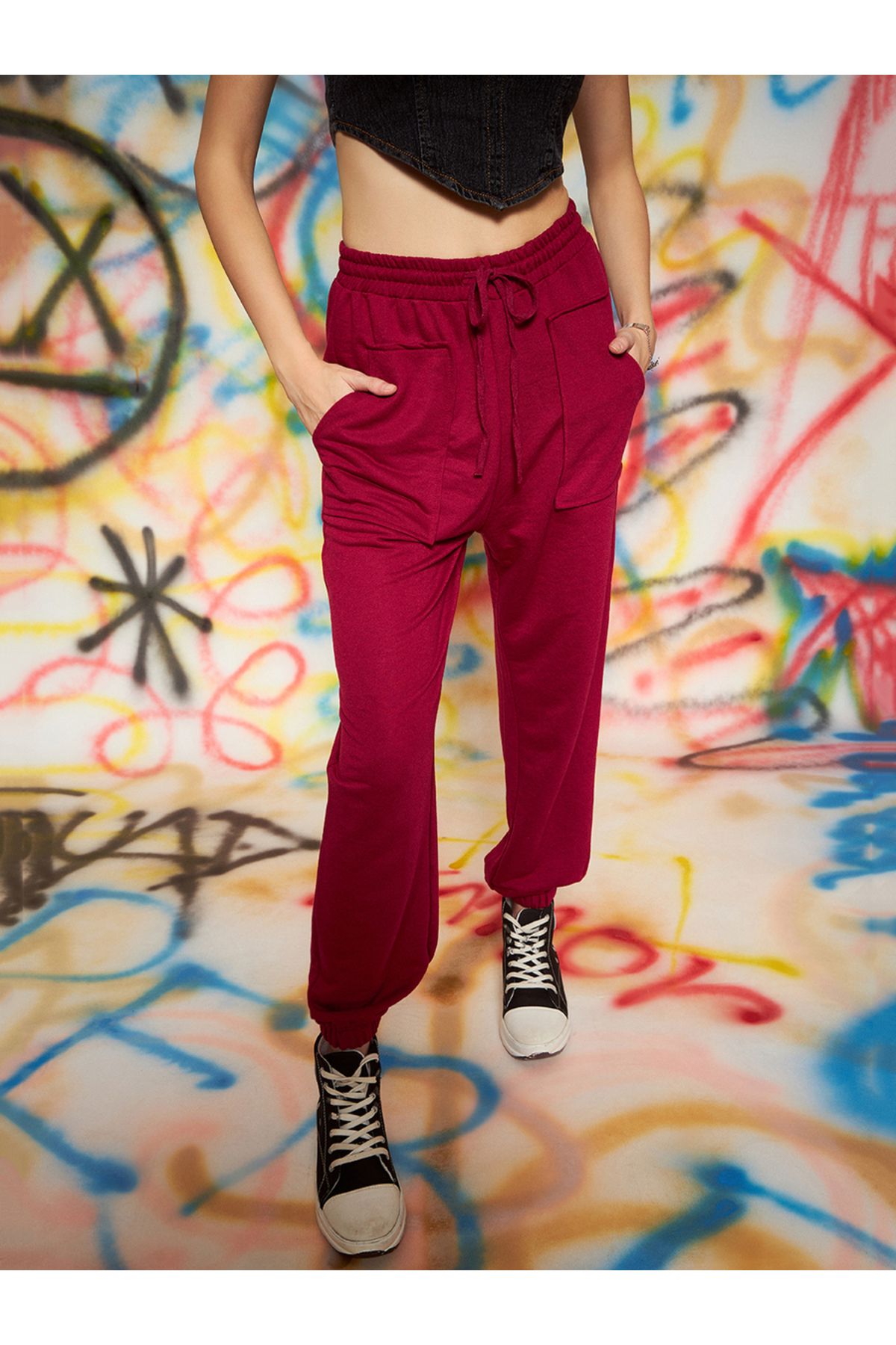 Kassually By Styli-Loose Fit Joggers with Drawstring 2