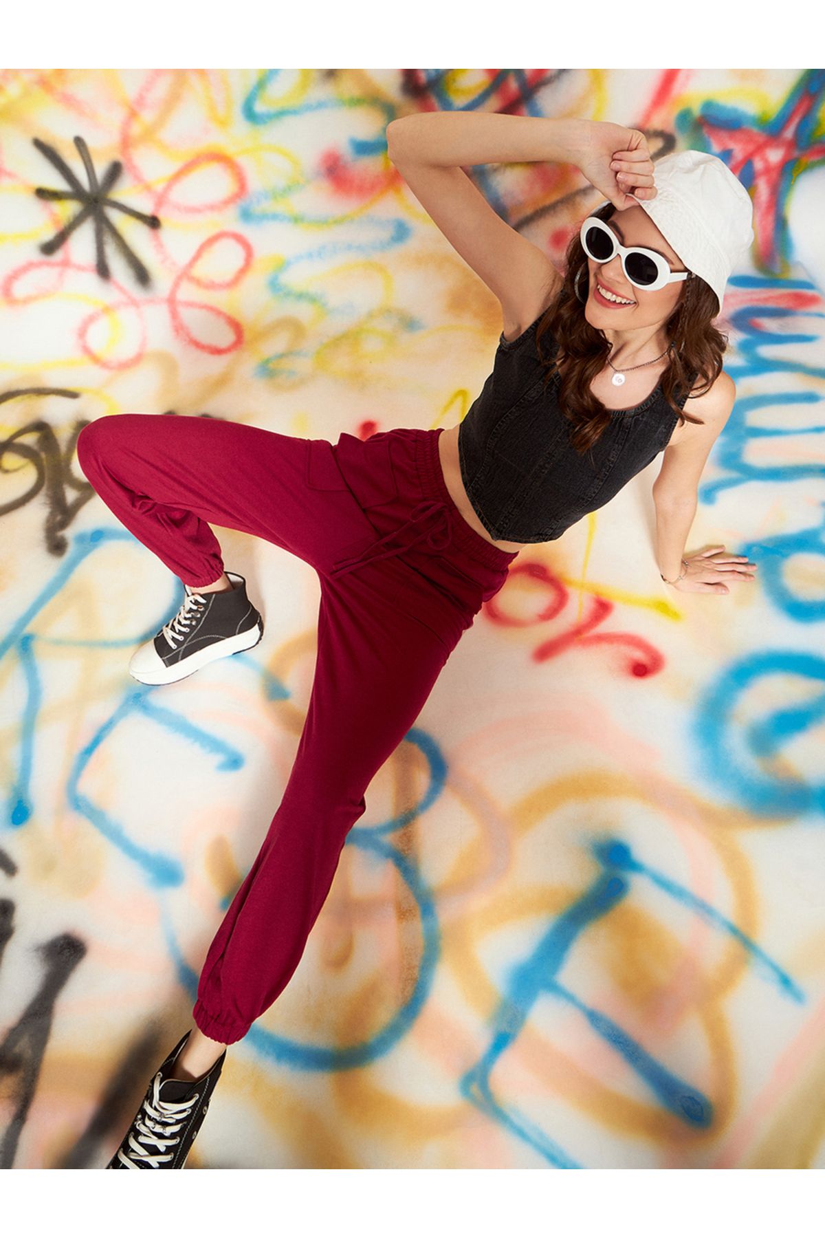 Kassually By Styli-Loose Fit Joggers with Drawstring 1