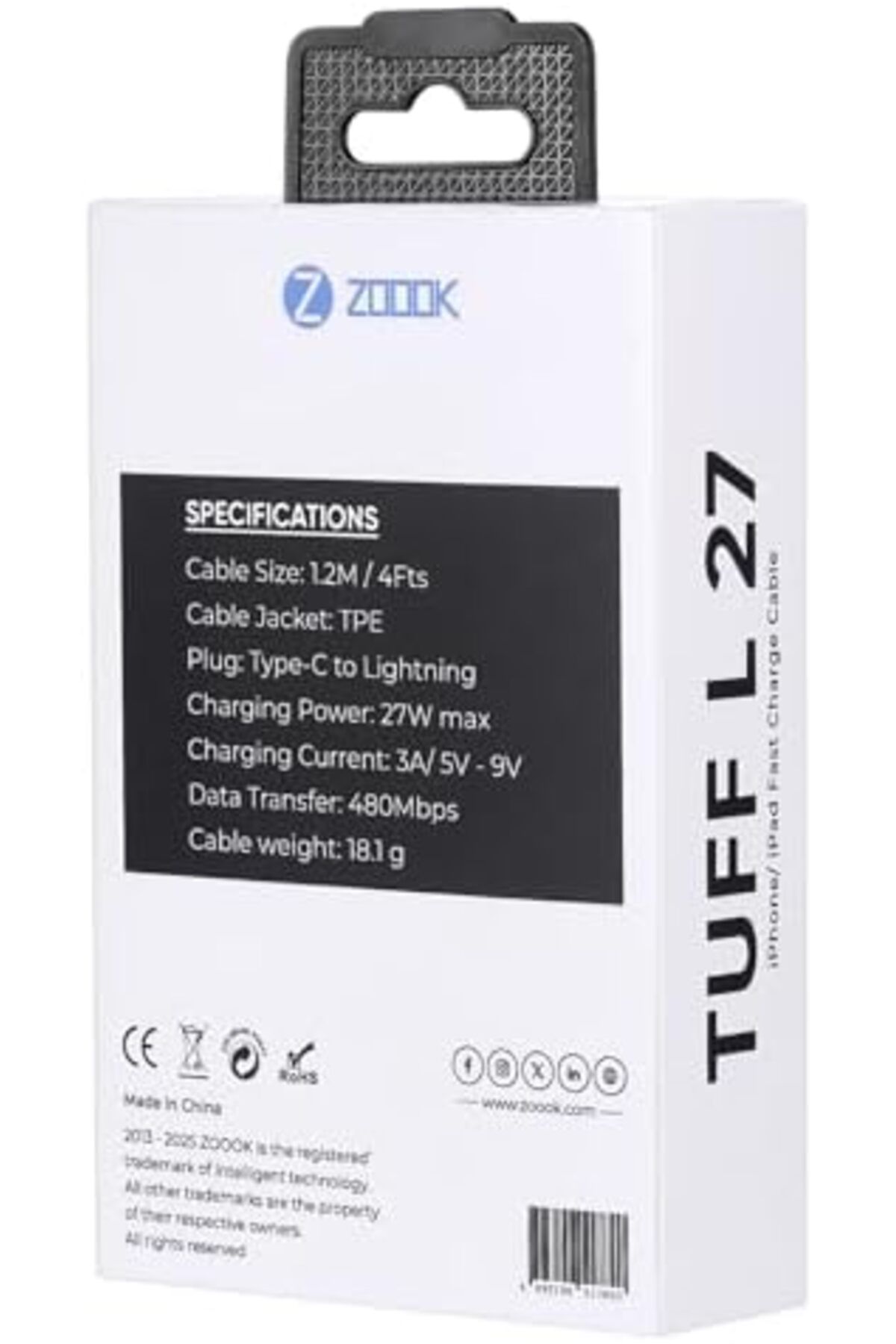 Zoook-USB C to Lightning Cable 65W (Fast Charging Cable for iPhone 13 Models and Previous Versions) 8