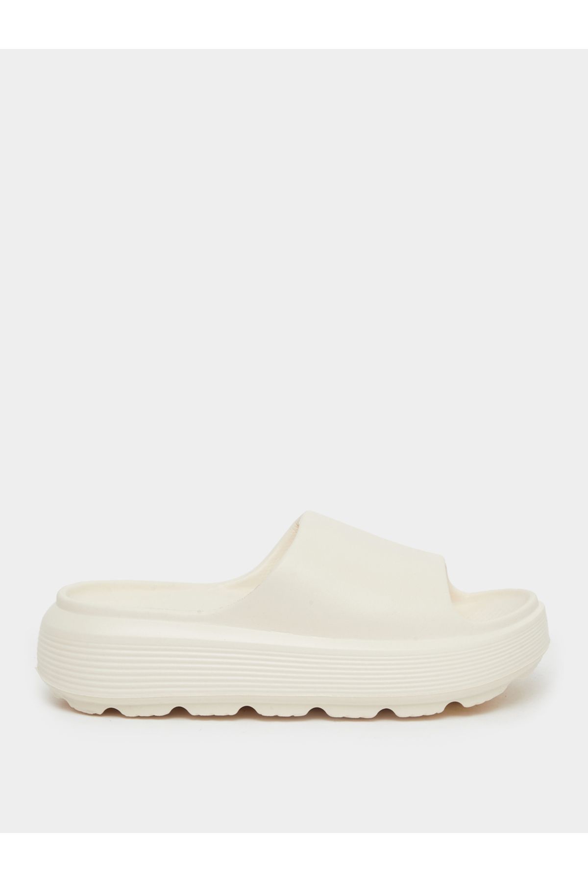Styli-Basic Open Toe Flatform Slides 1